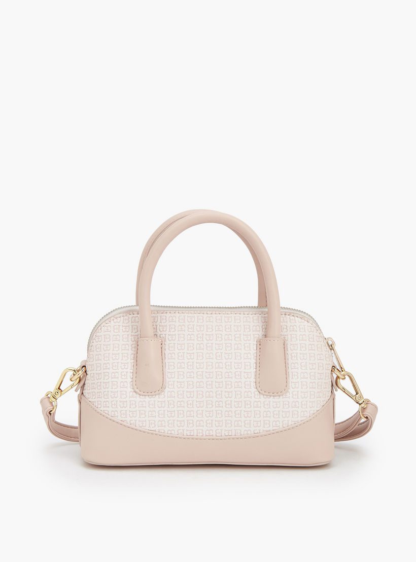 شنطة ساتشل بطبعات مونوجرام وحزام قابل للفصل من فلورا بيلا-women-bagsandwallets-handbags-image-6