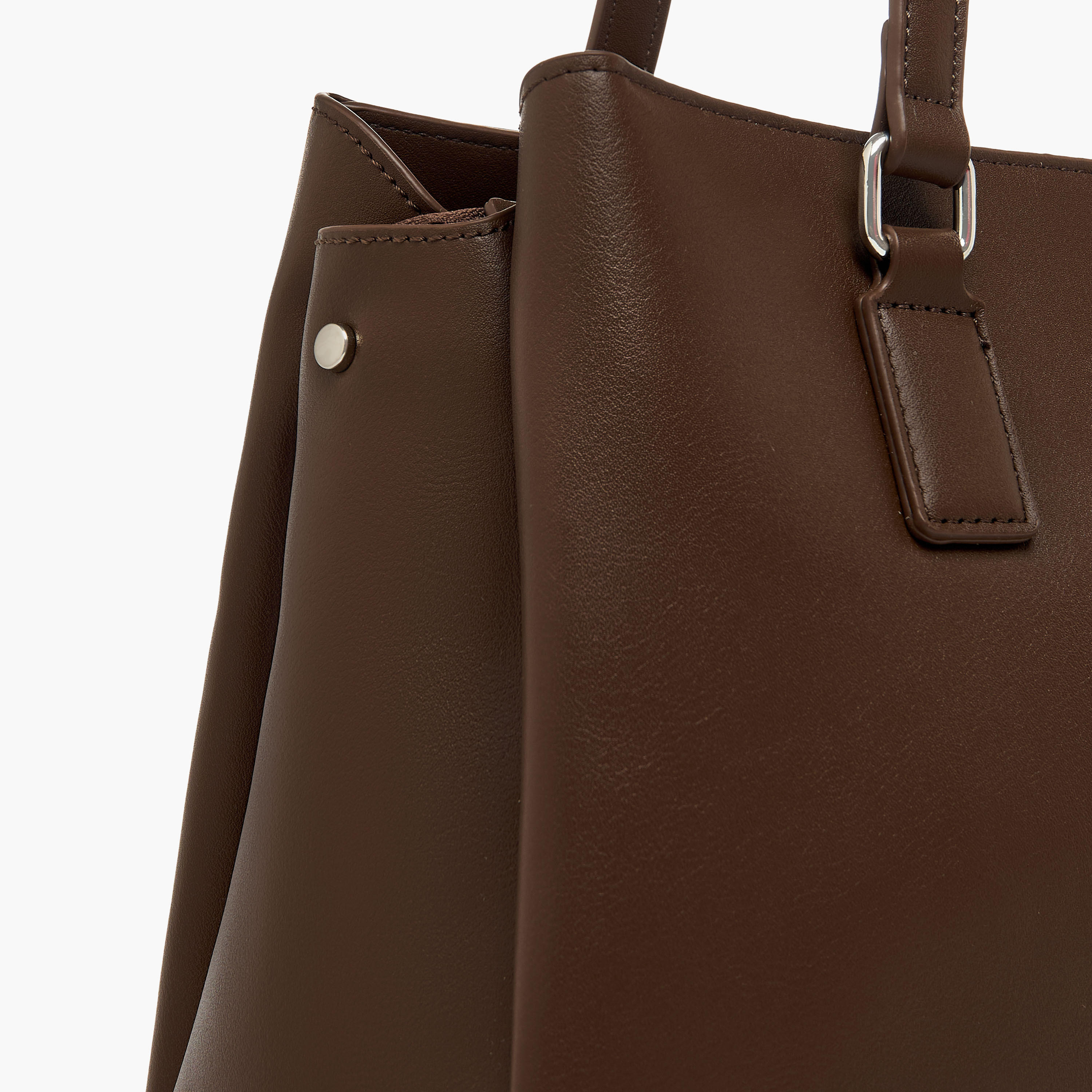 شنطة كتف سادة بمقبض مزدوج وسحاب إغلاق من فلورا بيلا-women-bagsandwallets-handbags-image-5