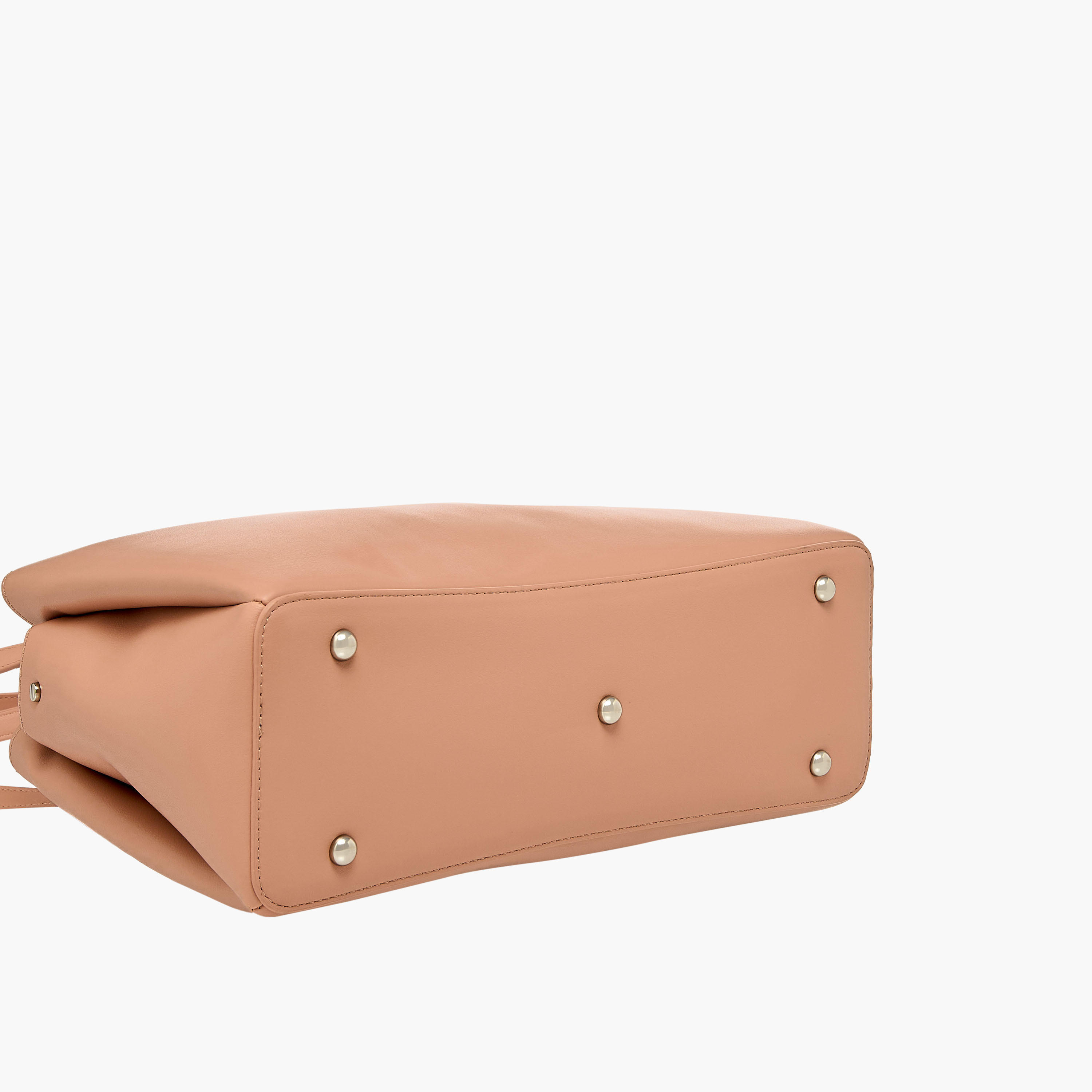 شنطة كتف سادة بمقبض مزدوج وسحاب إغلاق من فلورا بيلا-women-bagsandwallets-handbags-image-6