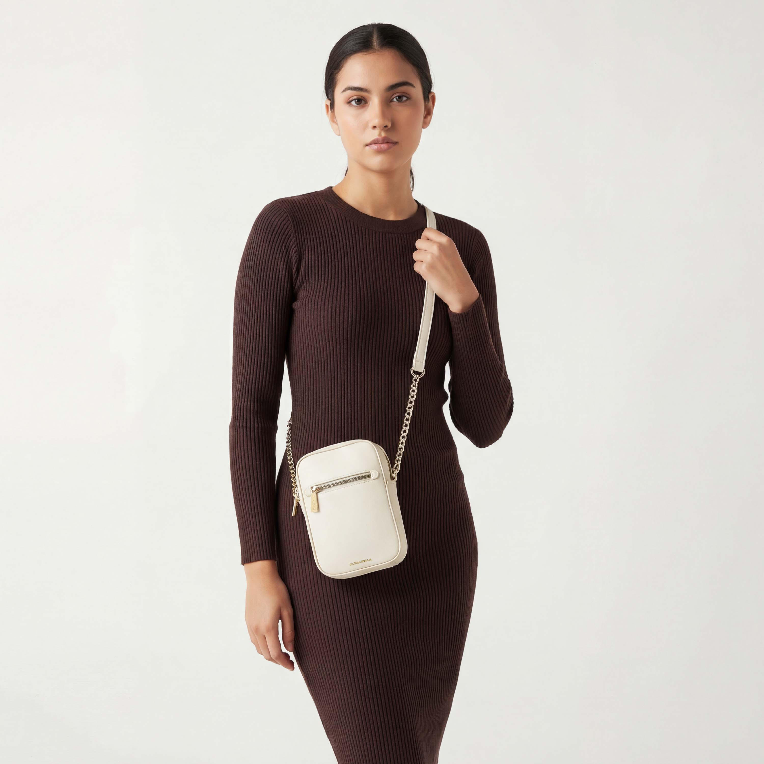 شنطة كروس بودي سادة مع حزام قابل للتعديل من فلورا بيلا-women-bagsandwallets-handbags-image-2