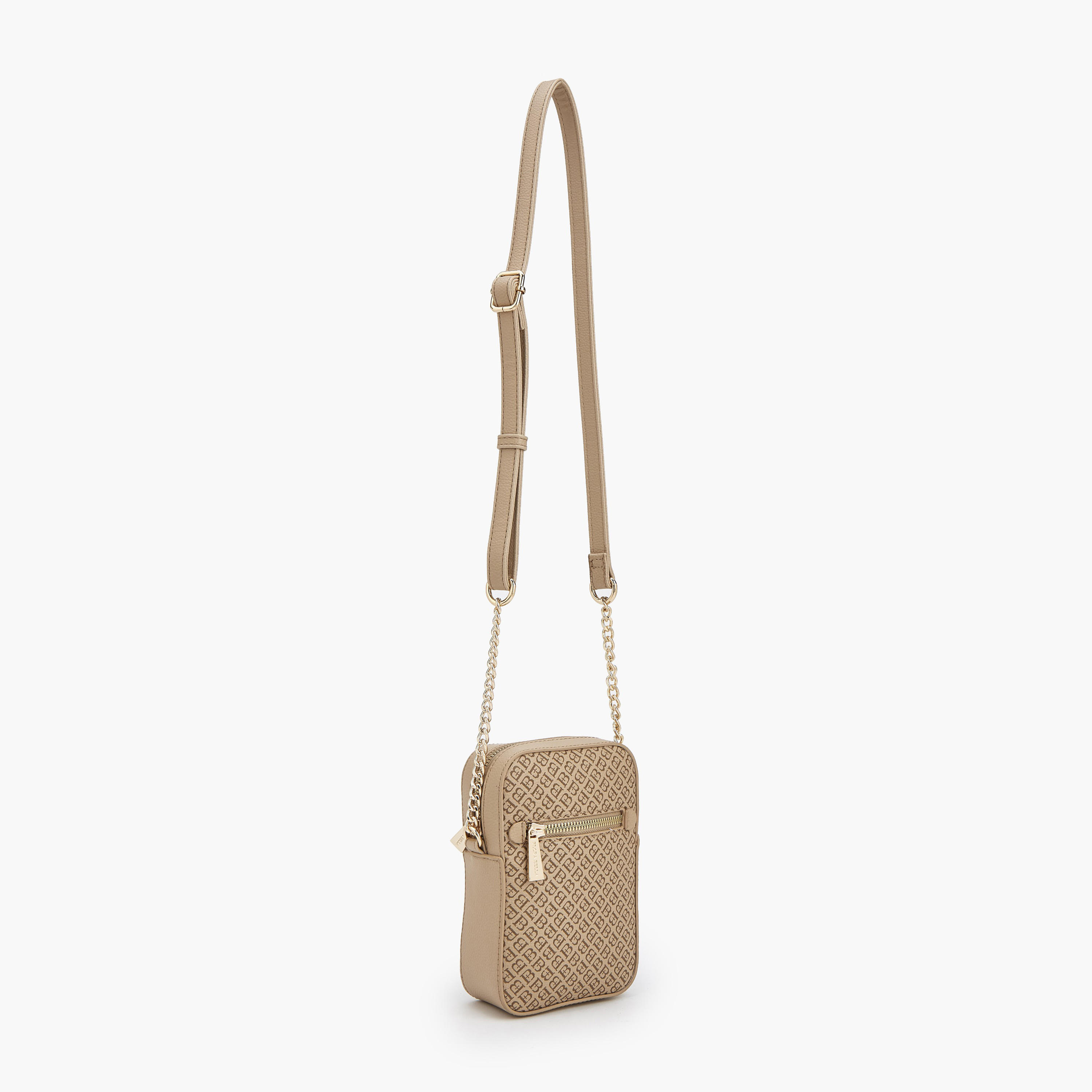 Flora Bella Monogram Print Crossbody Bag with Zip Closure-women-bagsandwallets-handbags-image-2