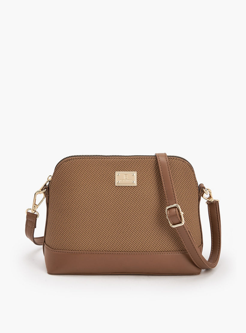 شنطة كروس بودي بارزة الملمس بحزام كتف قابل للفصل من فلورا بيلا-women-bagsandwallets-handbags-image-1