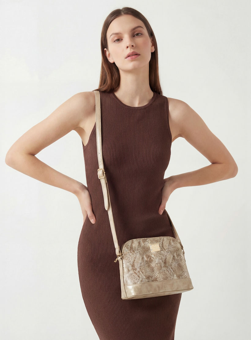 شنطة كروس بودي بارزة الملمس بحزام كتف قابل للفصل من فلورا بيلا-women-bagsandwallets-handbags-image-2