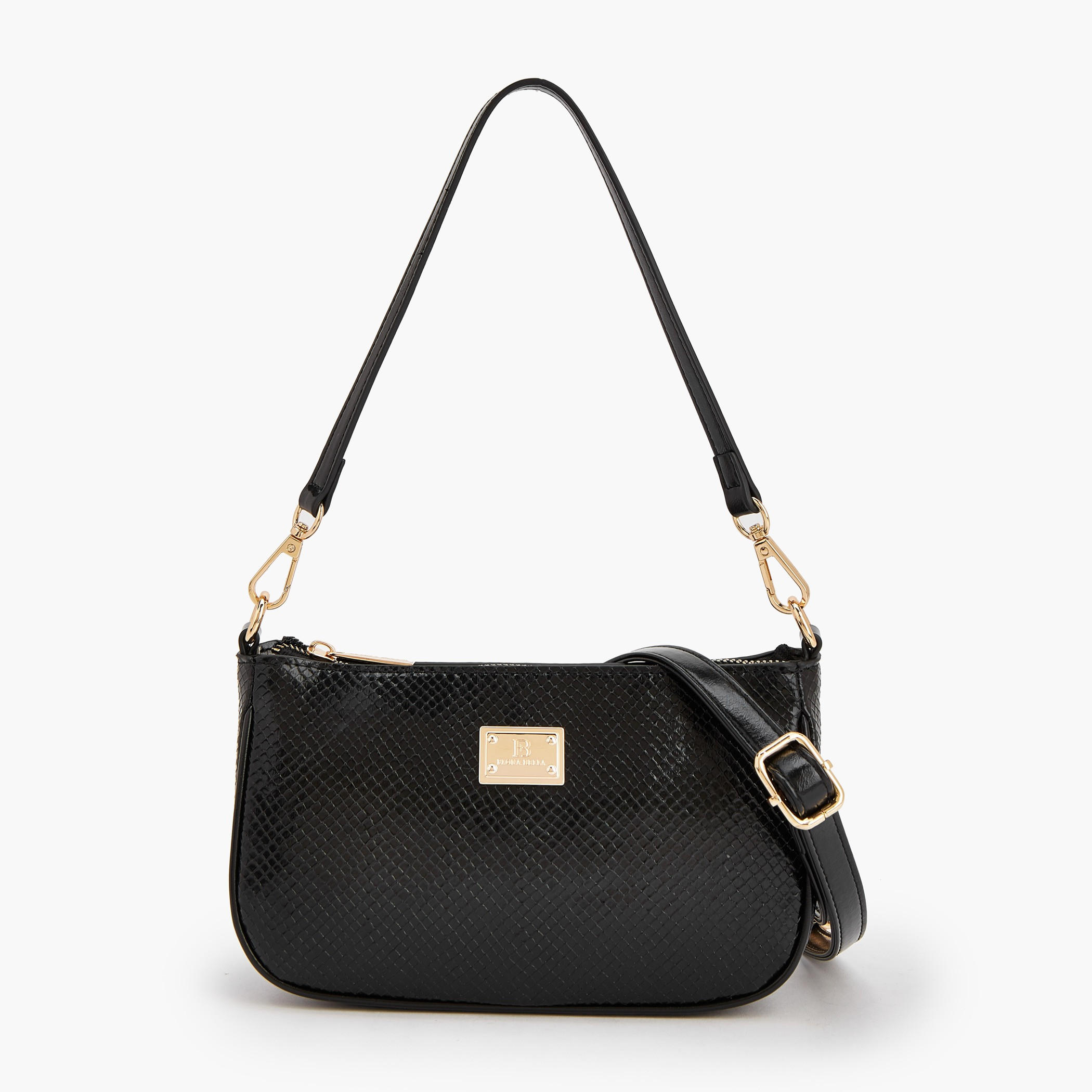 شنطة كتف بارزة الملمس مع حزام قابل للفصل للنساء من فلورا بيلا-women-bagsandwallets-handbags-image-1