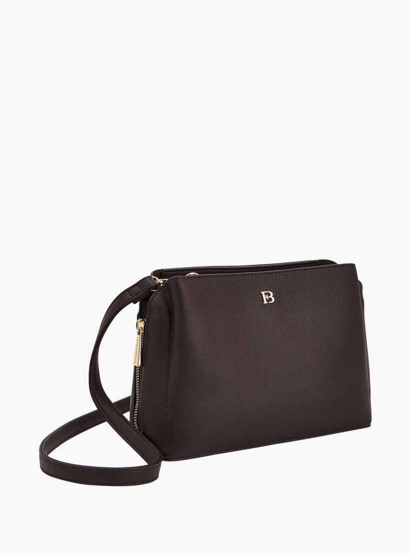 شنطة كروس بودي بزينة شعار مع حزام قابل للفصل من فلورا بيلا-women-bagsandwallets-handbags-image-5