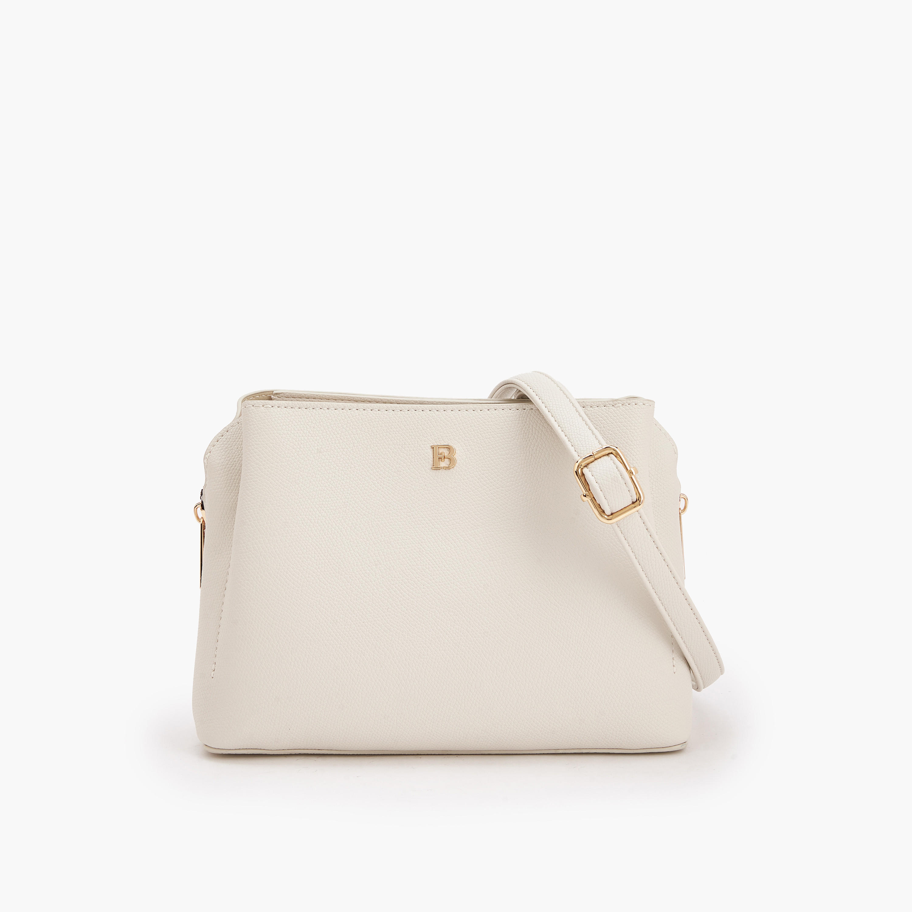 شنطة كروس بودي بزينة شعار مع حزام قابل للفصل من فلورا بيلا-women-bagsandwallets-handbags-image-1