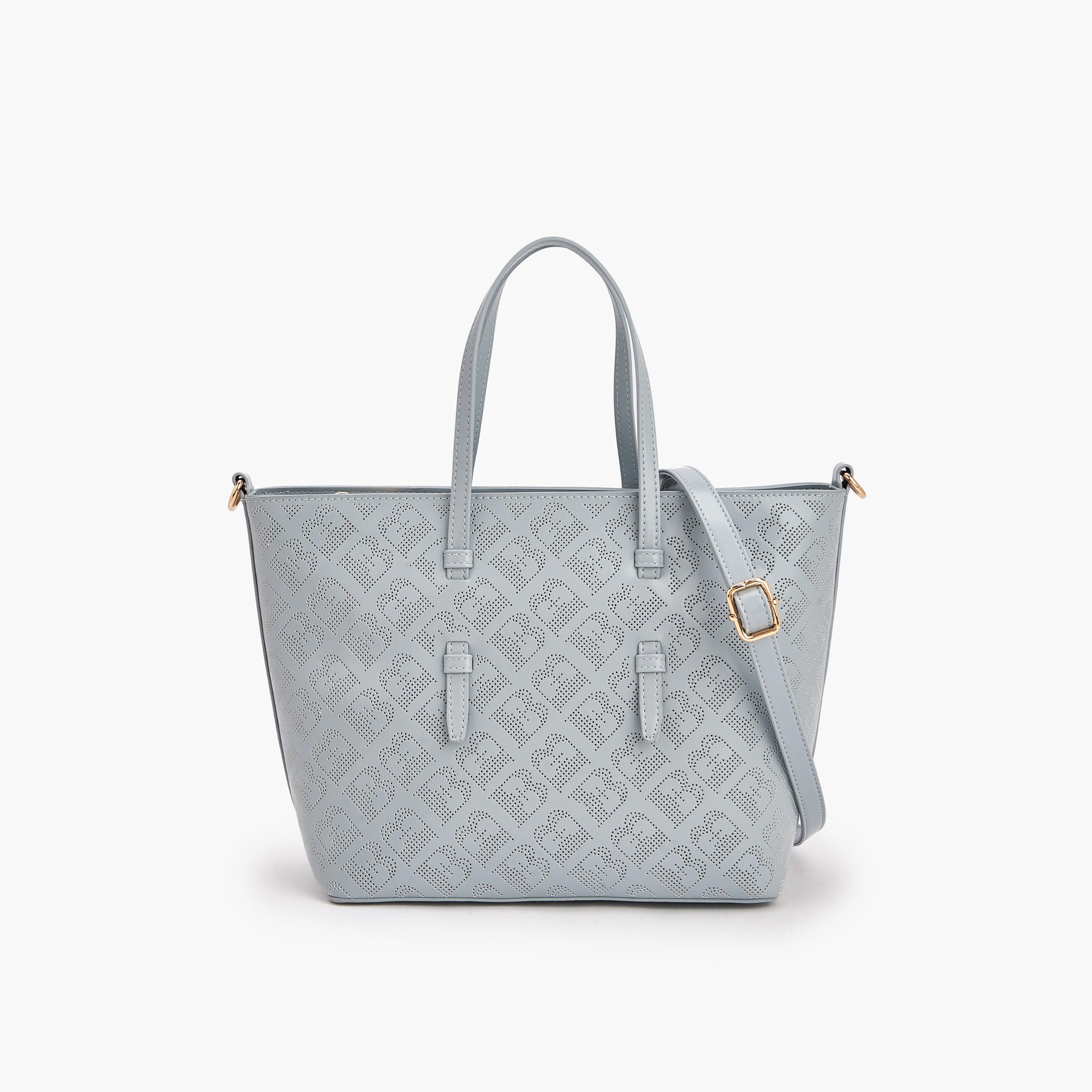 Flora Bella Laser Cut Design Tote Bag with Detachable Shoulder Strap-women-bagsandwallets-handbags-image-1