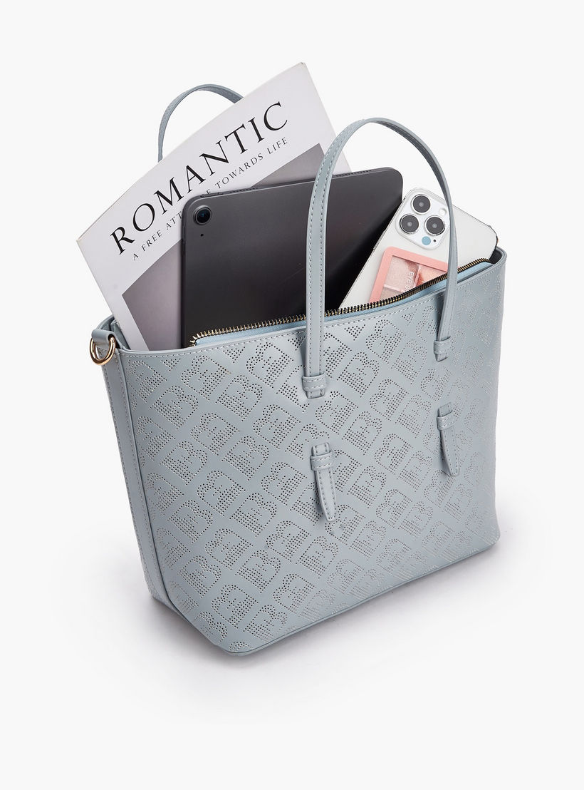 شنطة توتي مفرّغة بالليزر مع حزام كتف قابل للفصل للنساء من فلورا بيلا-women-bagsandwallets-handbags-image-8