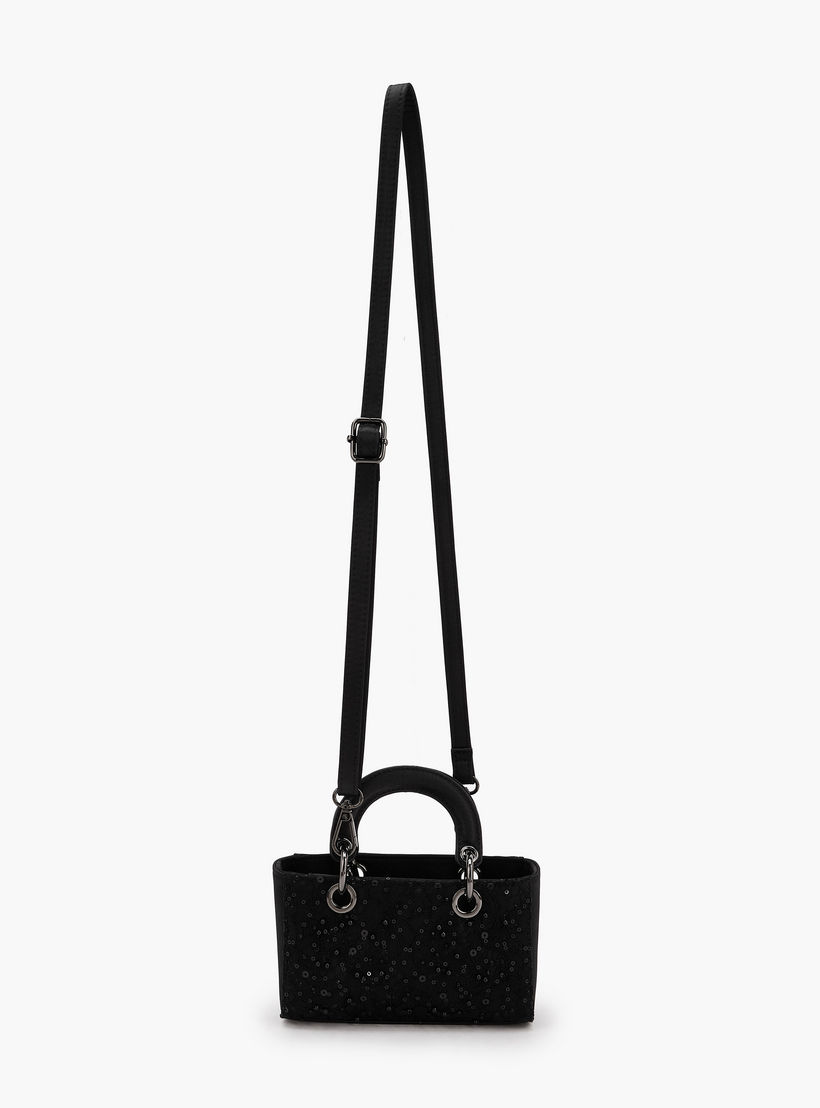 شنطة كروس بودي مزيّنة بالترتر مع حزام قابل للفصل من فلورا بيلا-women-bagsandwallets-handbags-image-3