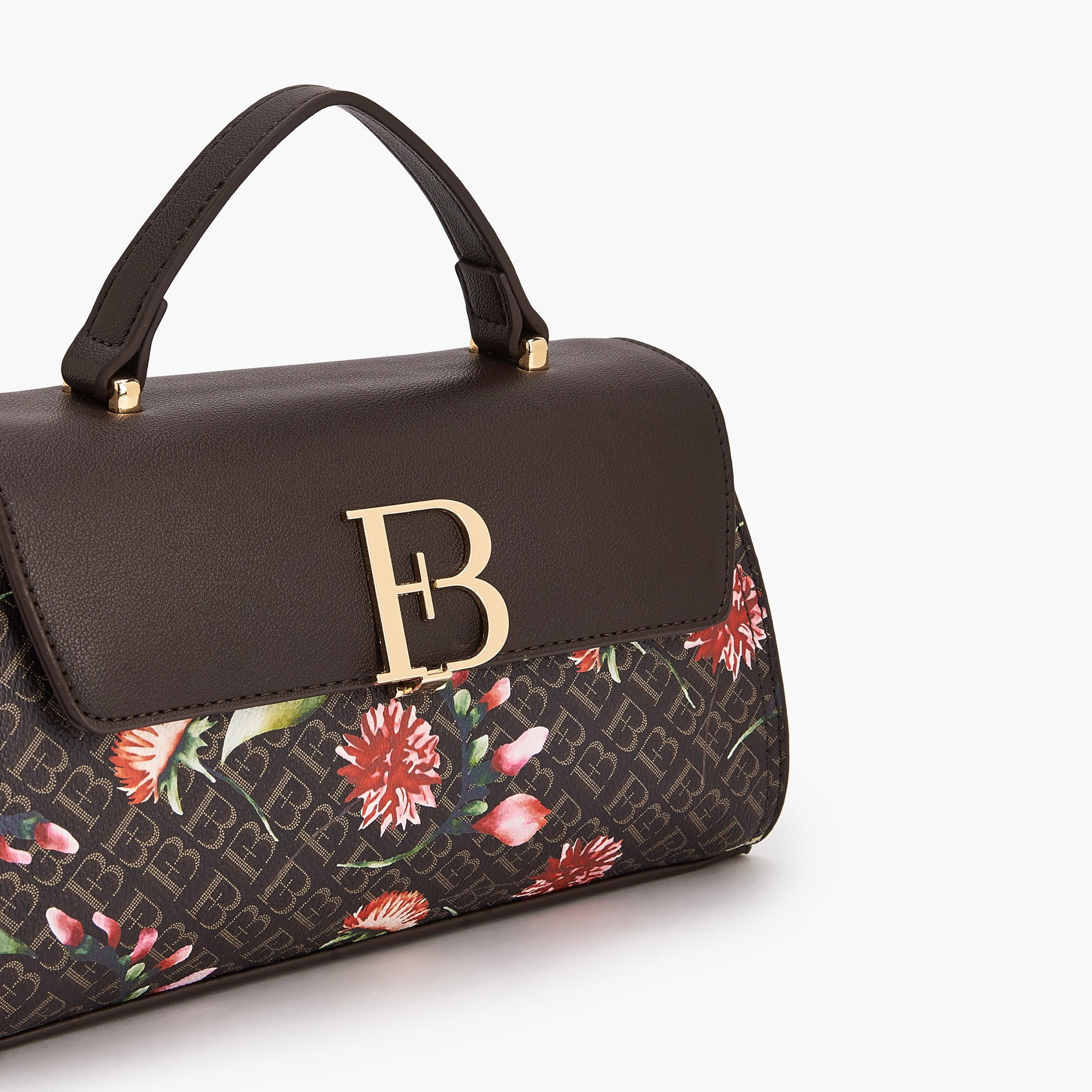 شنطة ساتشل بطبعات مونوجرام وحزام قابل للفصل من فلورا بيلا-women-bagsandwallets-handbags-image-5