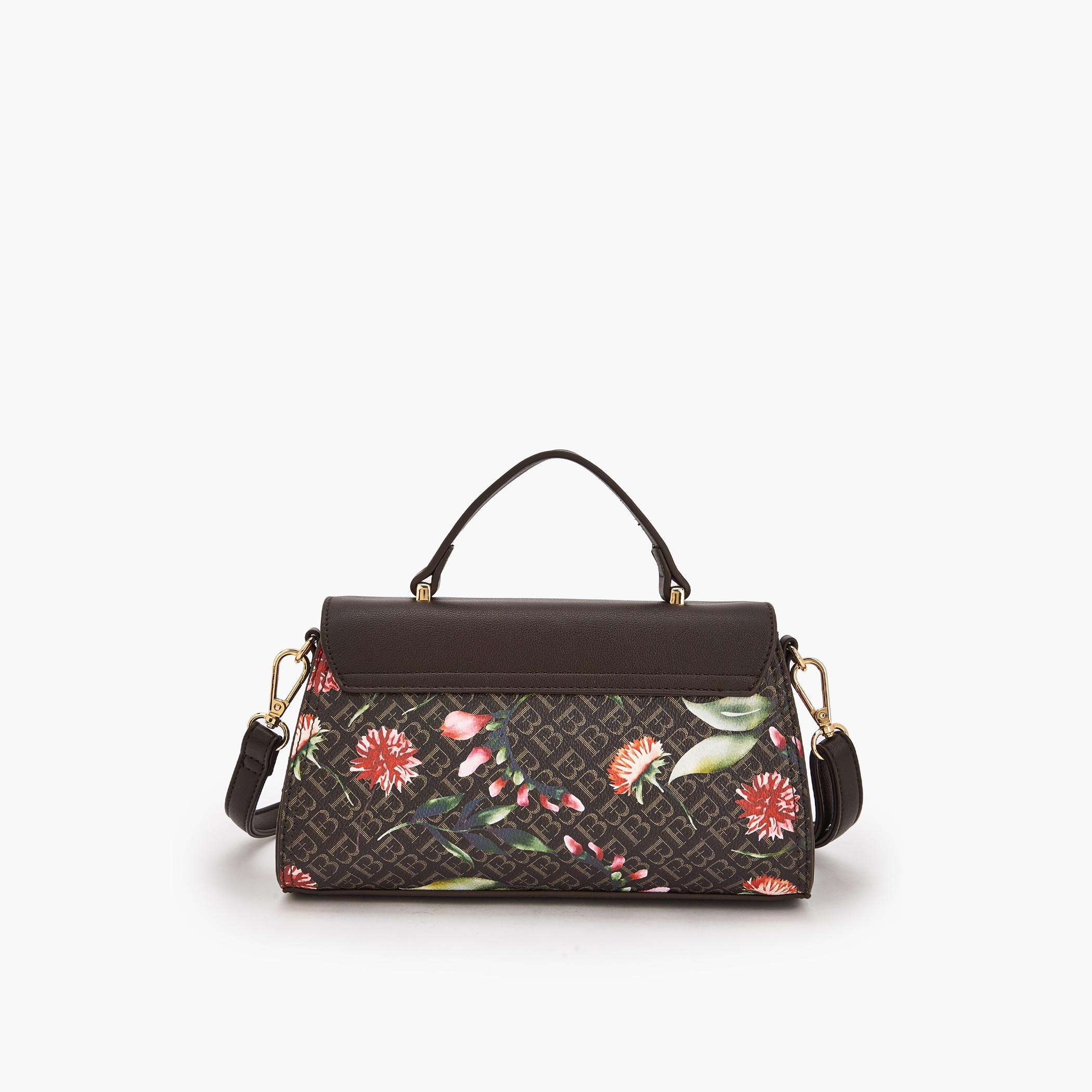 شنطة ساتشل بطبعات مونوجرام وحزام قابل للفصل من فلورا بيلا-women-bagsandwallets-handbags-image-6