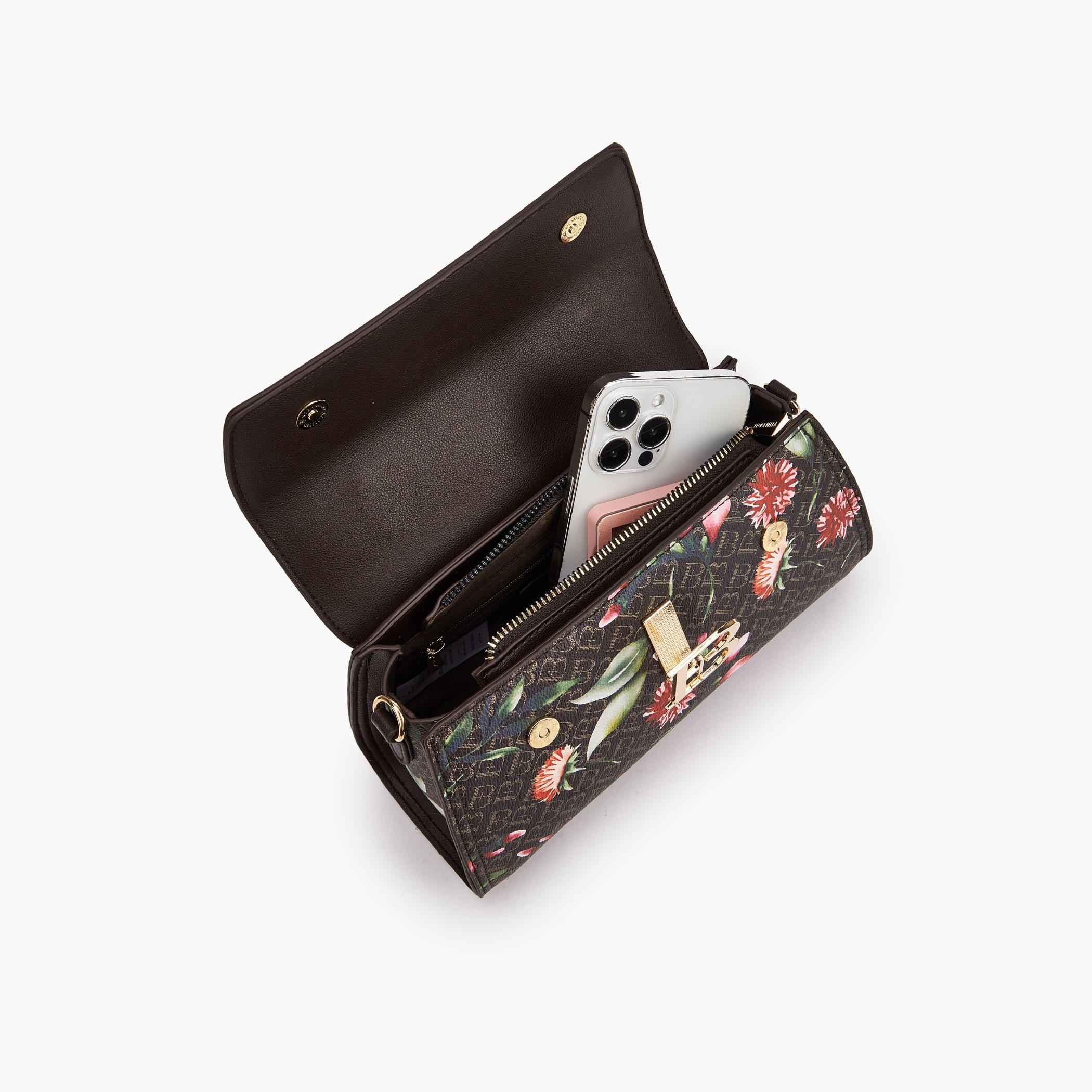 شنطة ساتشل بطبعات مونوجرام وحزام قابل للفصل من فلورا بيلا-women-bagsandwallets-handbags-image-8