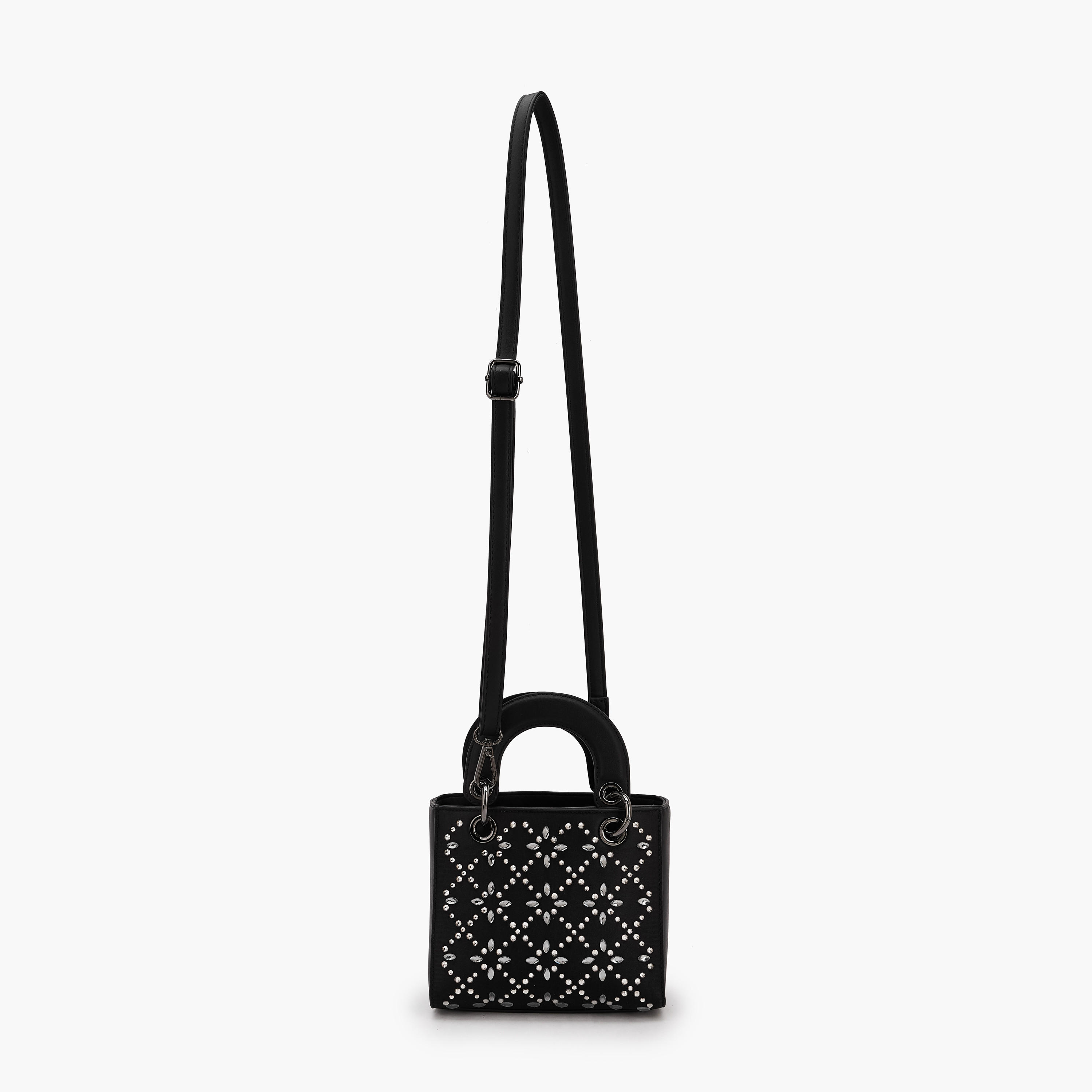 شنطة ساتشيل مزينة بحزام قابل للفصل من فلورا بيلا-women-bagsandwallets-handbags-image-3