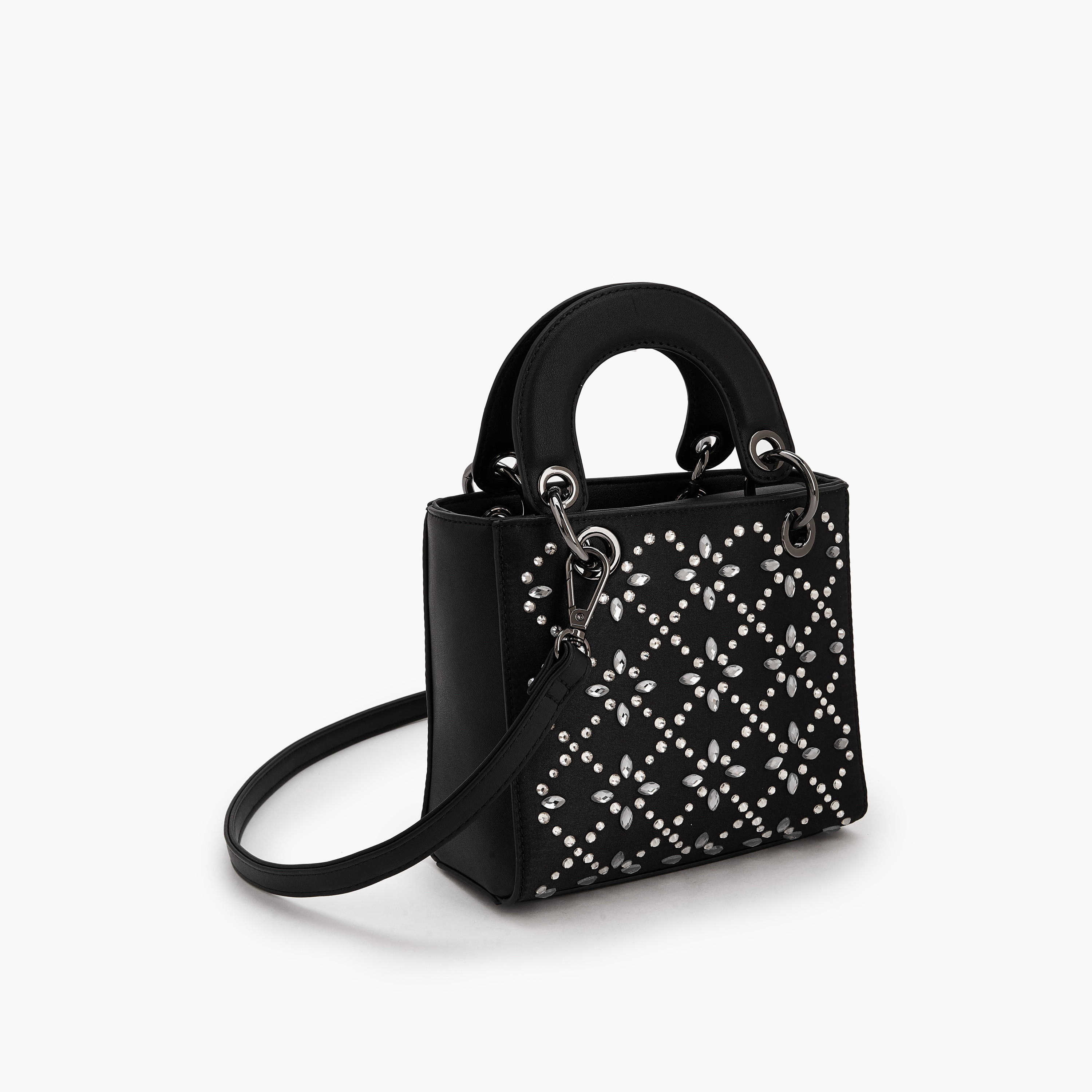 شنطة ساتشيل مزينة بحزام قابل للفصل من فلورا بيلا-women-bagsandwallets-handbags-image-4