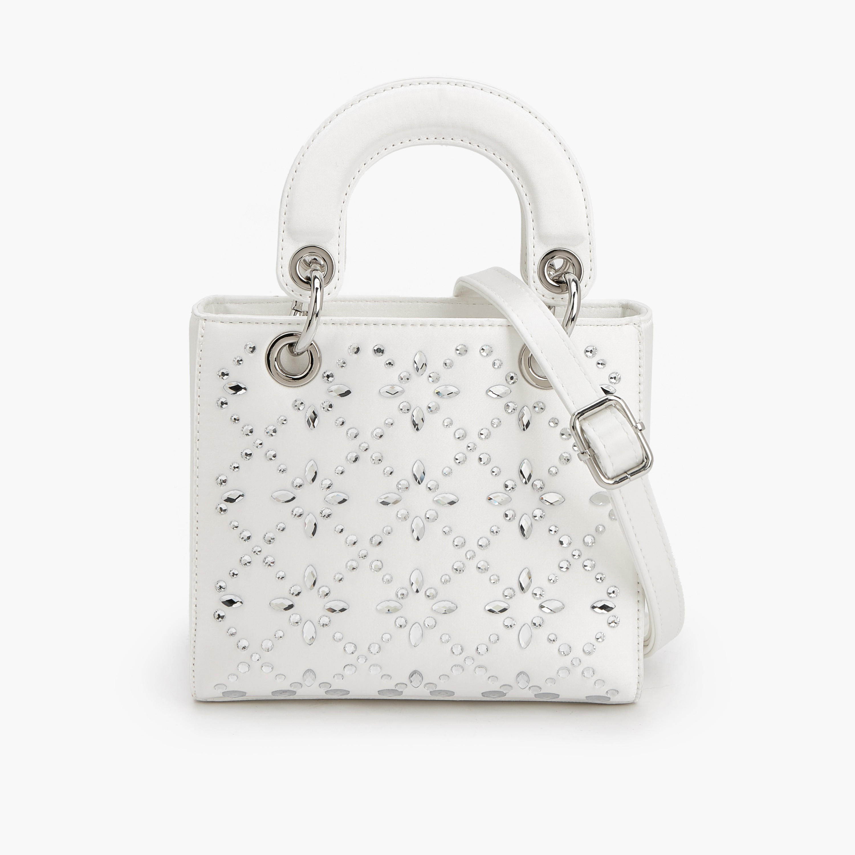 شنطة ساتشيل مزينة بحزام قابل للفصل من فلورا بيلا-women-bagsandwallets-handbags-image-1