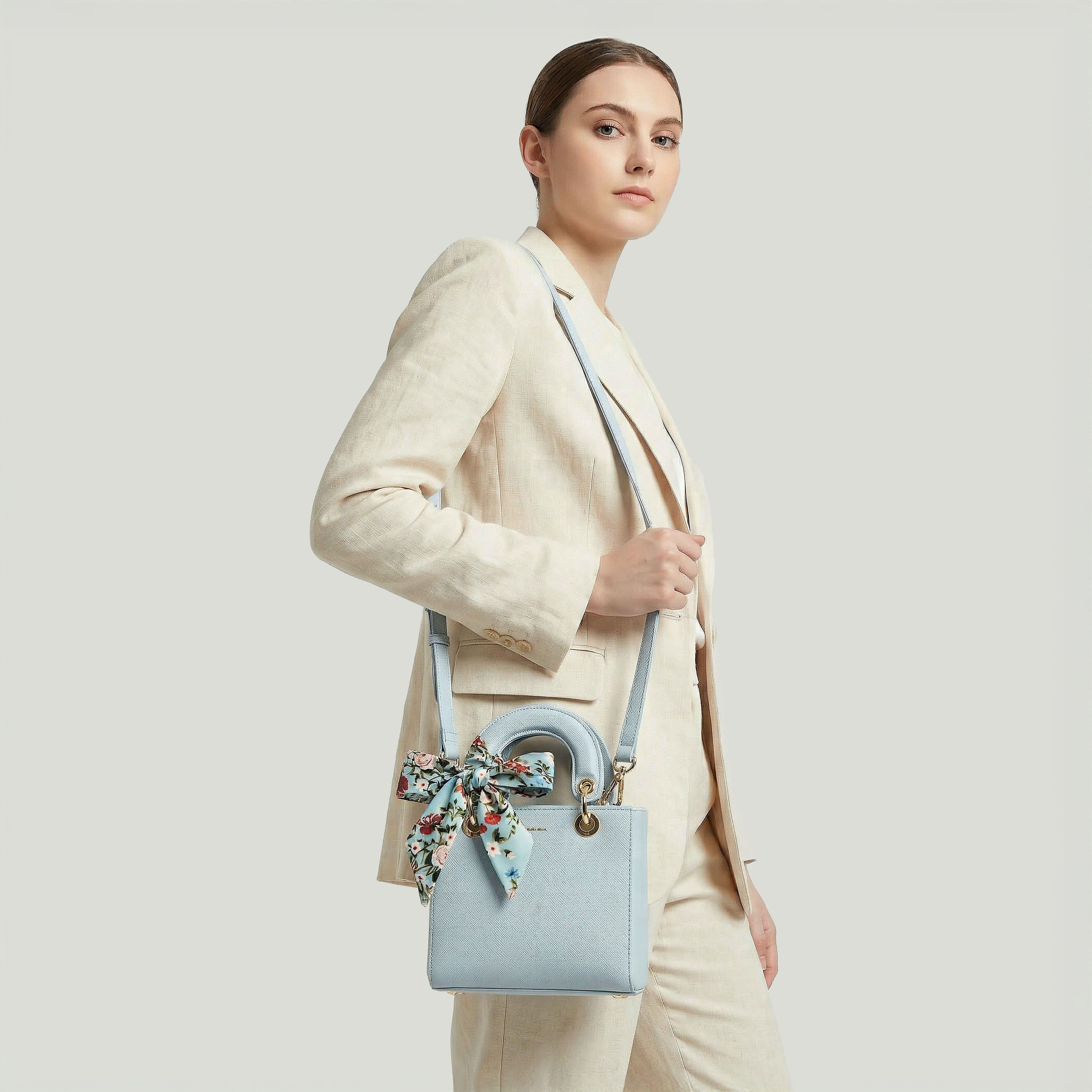 Flora Bella Textured Satchel Bag with Printed Scarf Accent-women-bagsandwallets-handbags-image-8