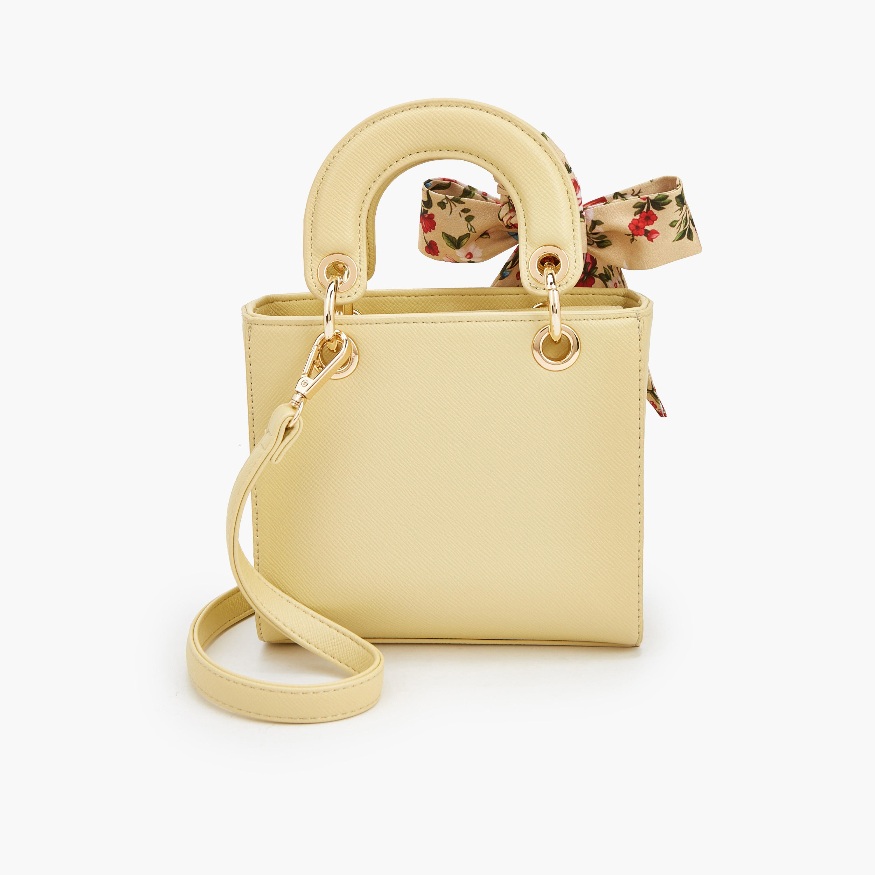 شنطة ساتشيل بارزة الملمس بوشاح بطبعات من فلورا بيلا-women-bagsandwallets-handbags-image-6