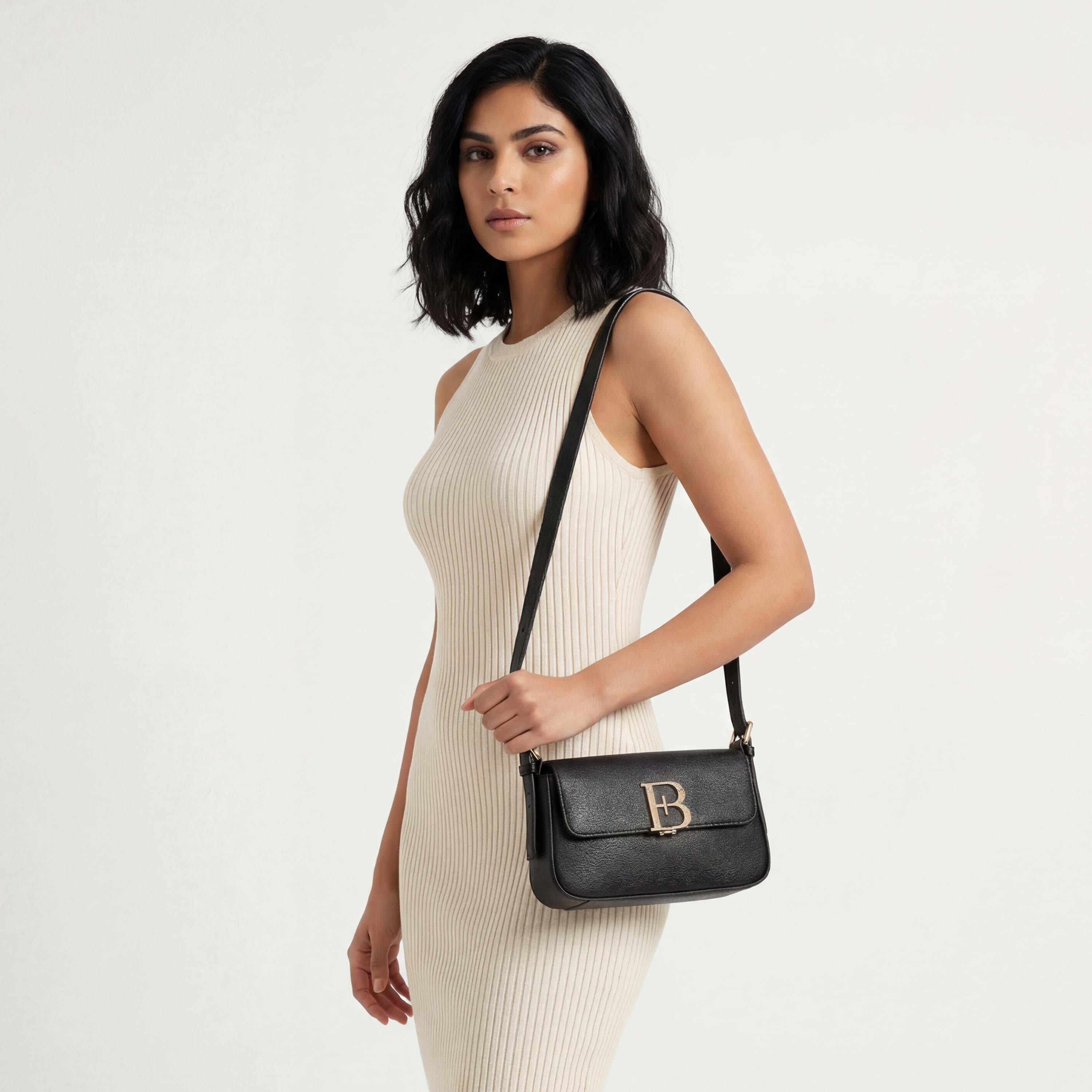 شنطة كروس بودي مزينة بشعار مع حزام قابل للتعديل للنساء من فلورا بيلا-women-bagsandwallets-handbags-image-2
