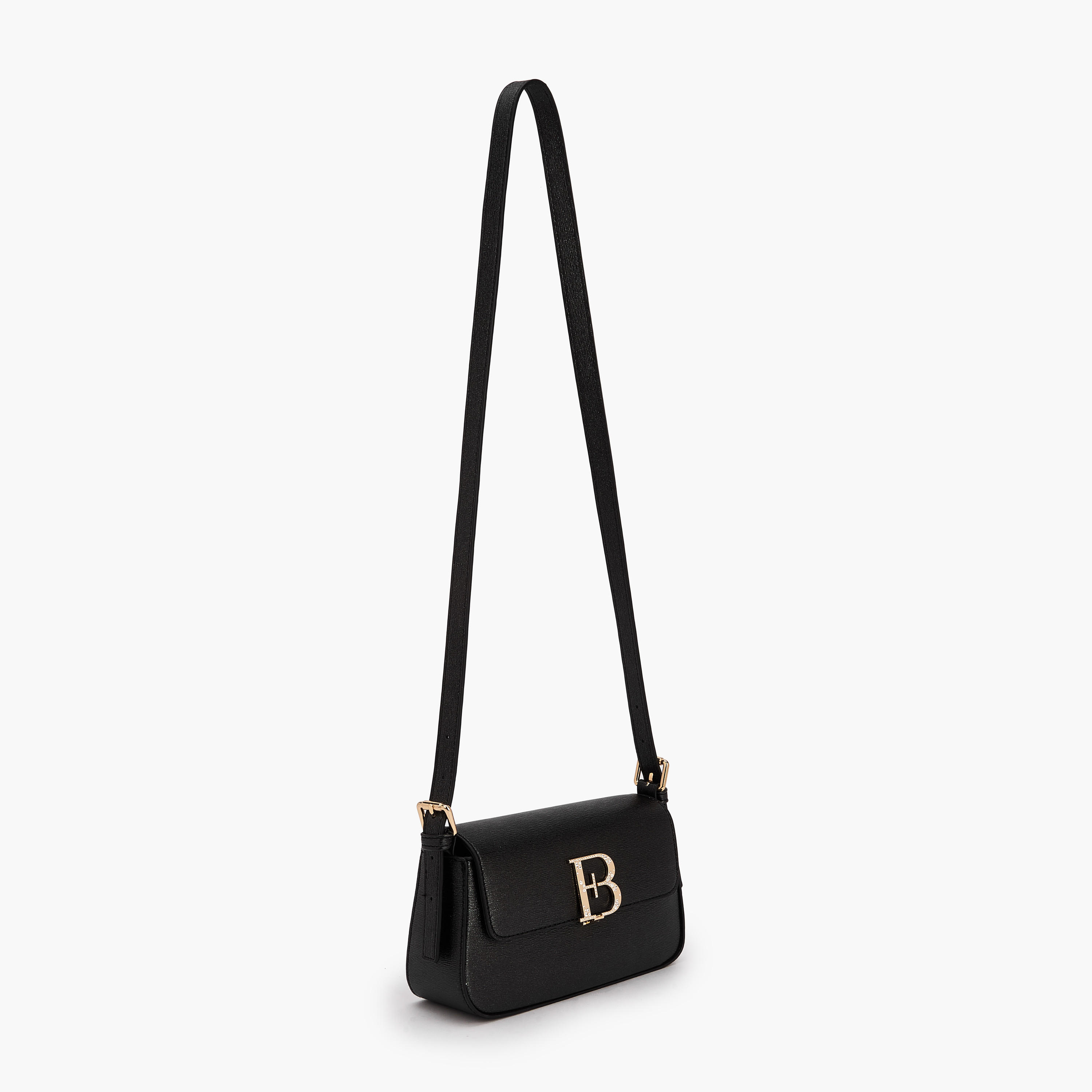 شنطة كروس بودي مزينة بشعار مع حزام قابل للتعديل للنساء من فلورا بيلا-women-bagsandwallets-handbags-image-3