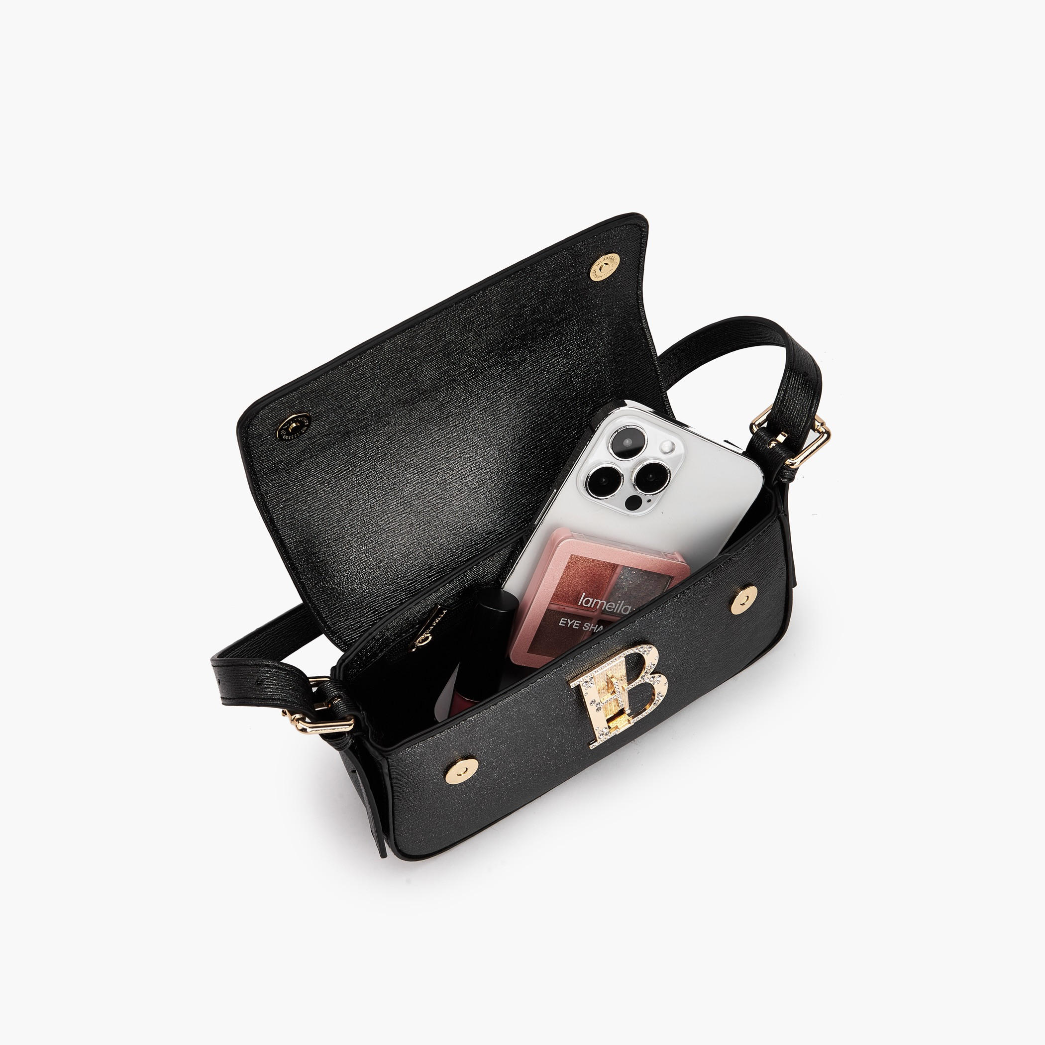 شنطة كروس بودي مزينة بشعار مع حزام قابل للتعديل للنساء من فلورا بيلا-women-bagsandwallets-handbags-image-8