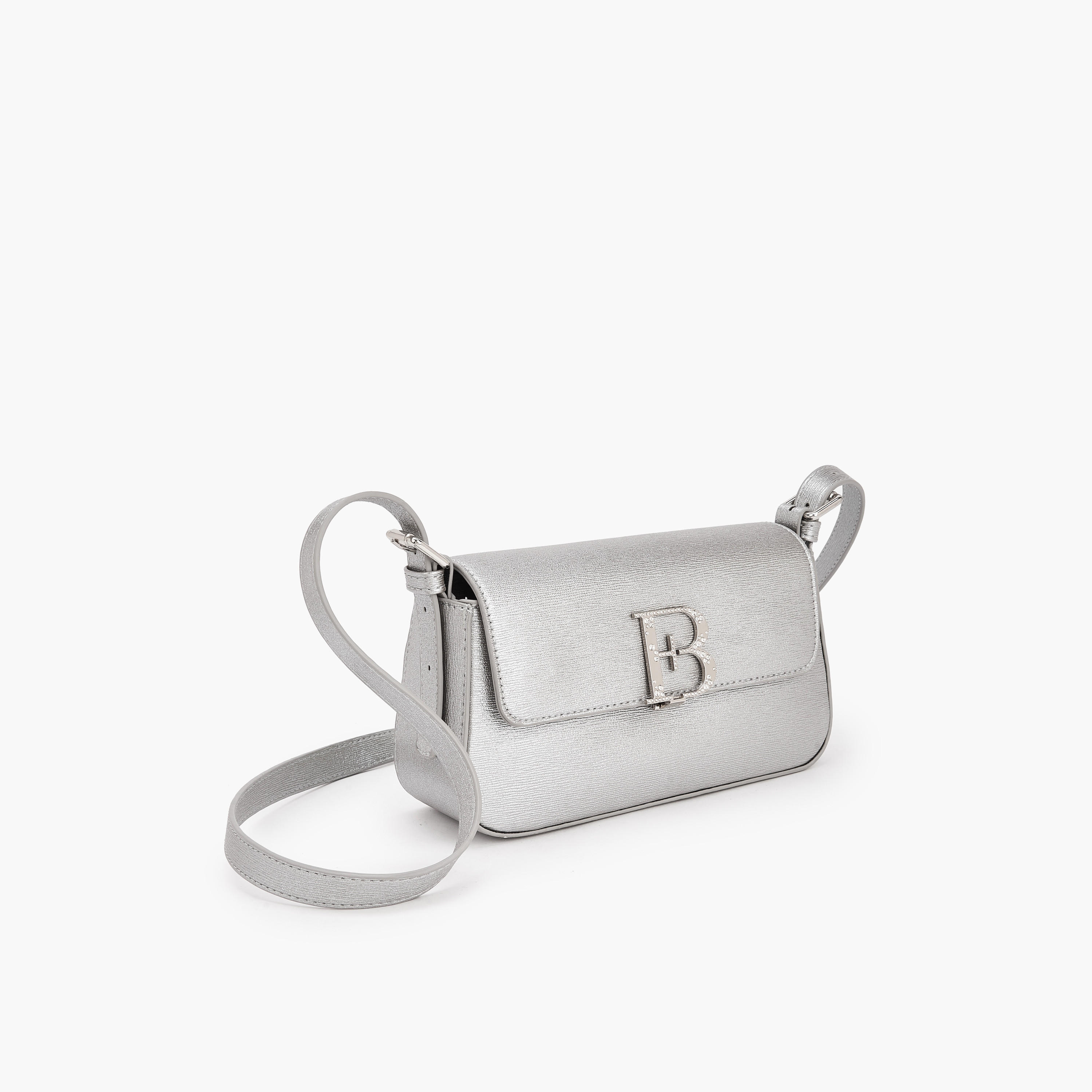 شنطة كروس بودي مزينة بشعار مع حزام قابل للتعديل للنساء من فلورا بيلا-women-bagsandwallets-handbags-image-4