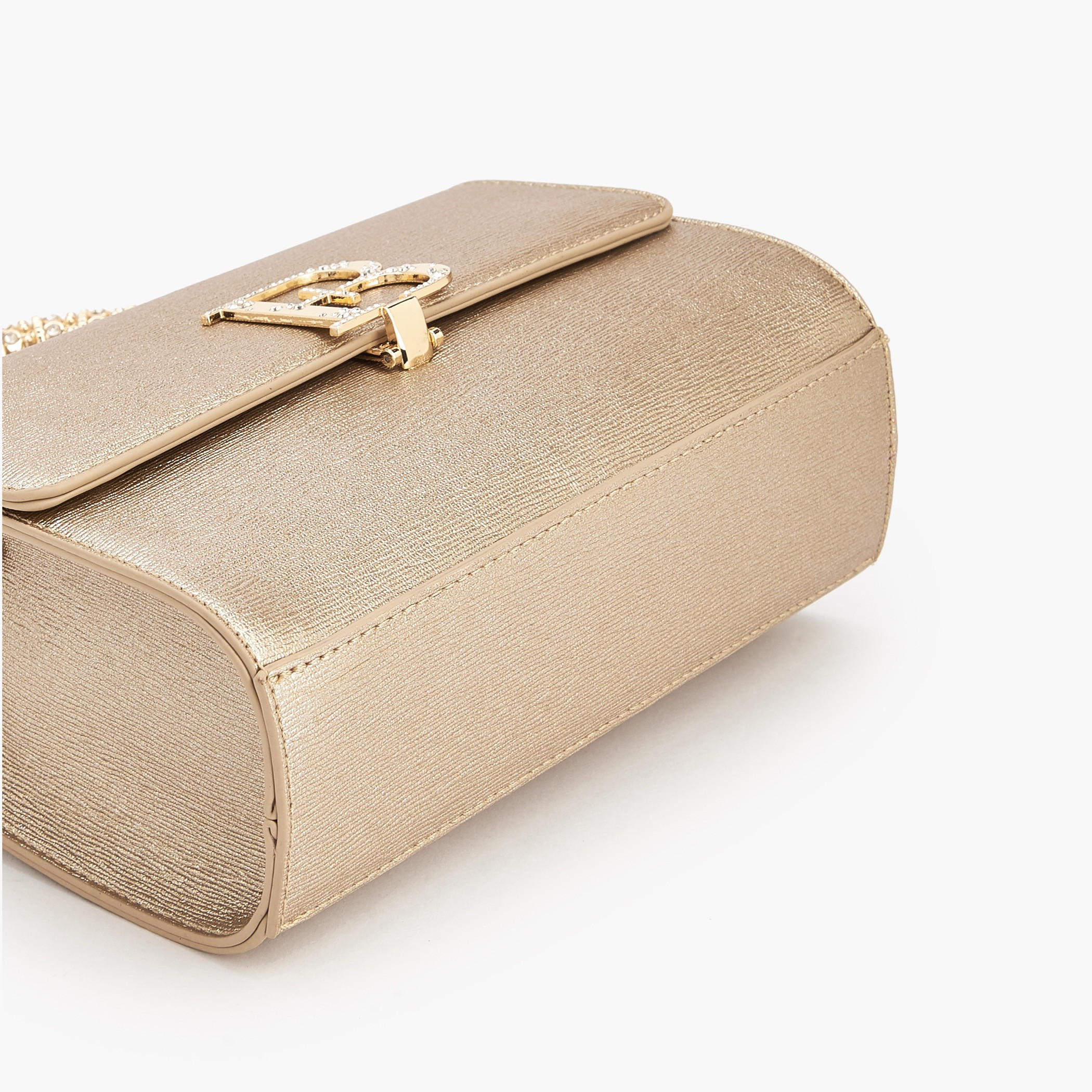 شنطة ساتشيل بتزيينات شعار وبحزام قابل للفصل من فلورا بيلا-women-bagsandwallets-handbags-image-7