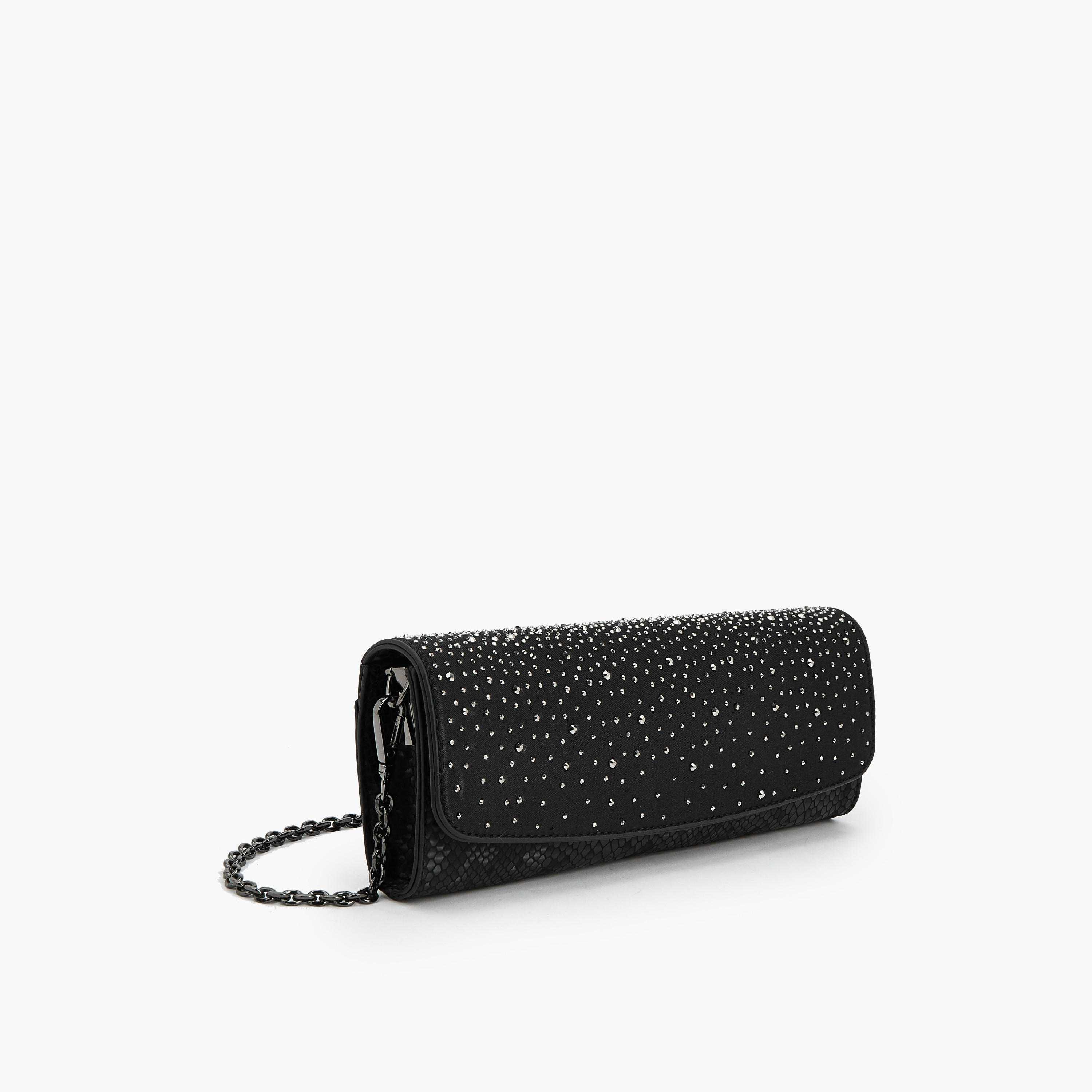 Flora Bella Embellished Clutch with Chain Strap-women-bagsandwallets-handbags-image-4