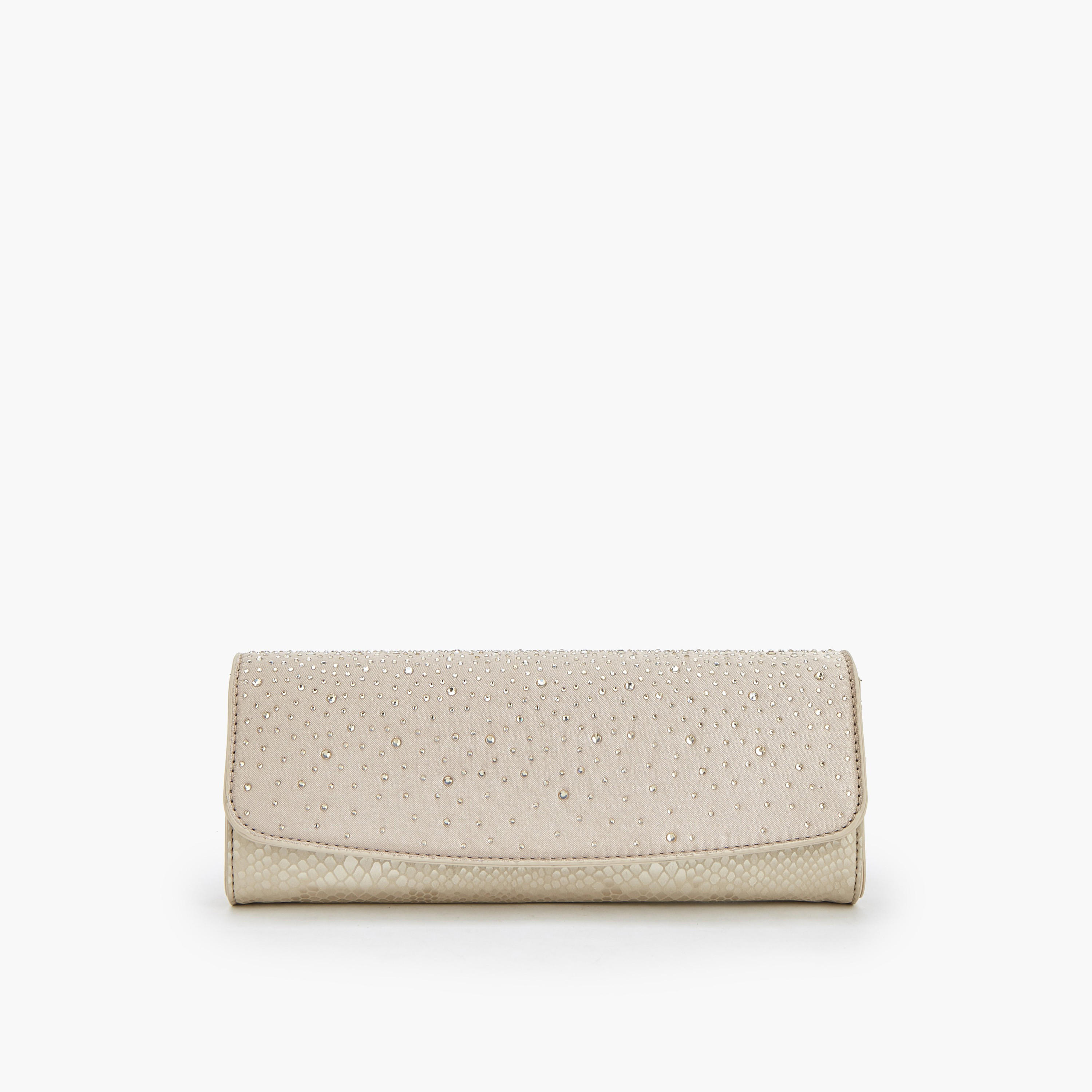 Flora Bella Embellished Clutch with Chain Strap-women-bagsandwallets-handbags-image-1