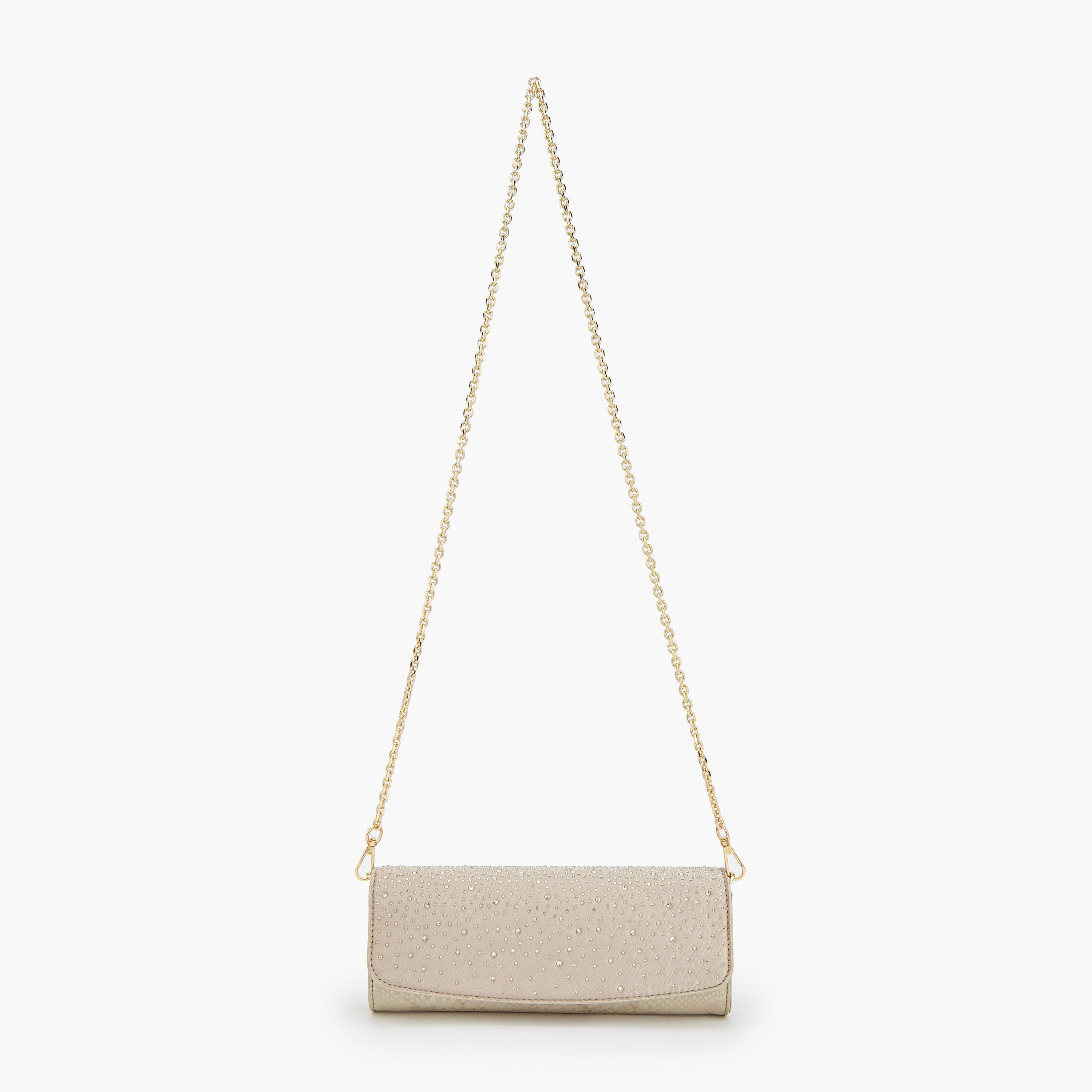 Flora Bella Embellished Clutch with Chain Strap-women-bagsandwallets-handbags-image-2