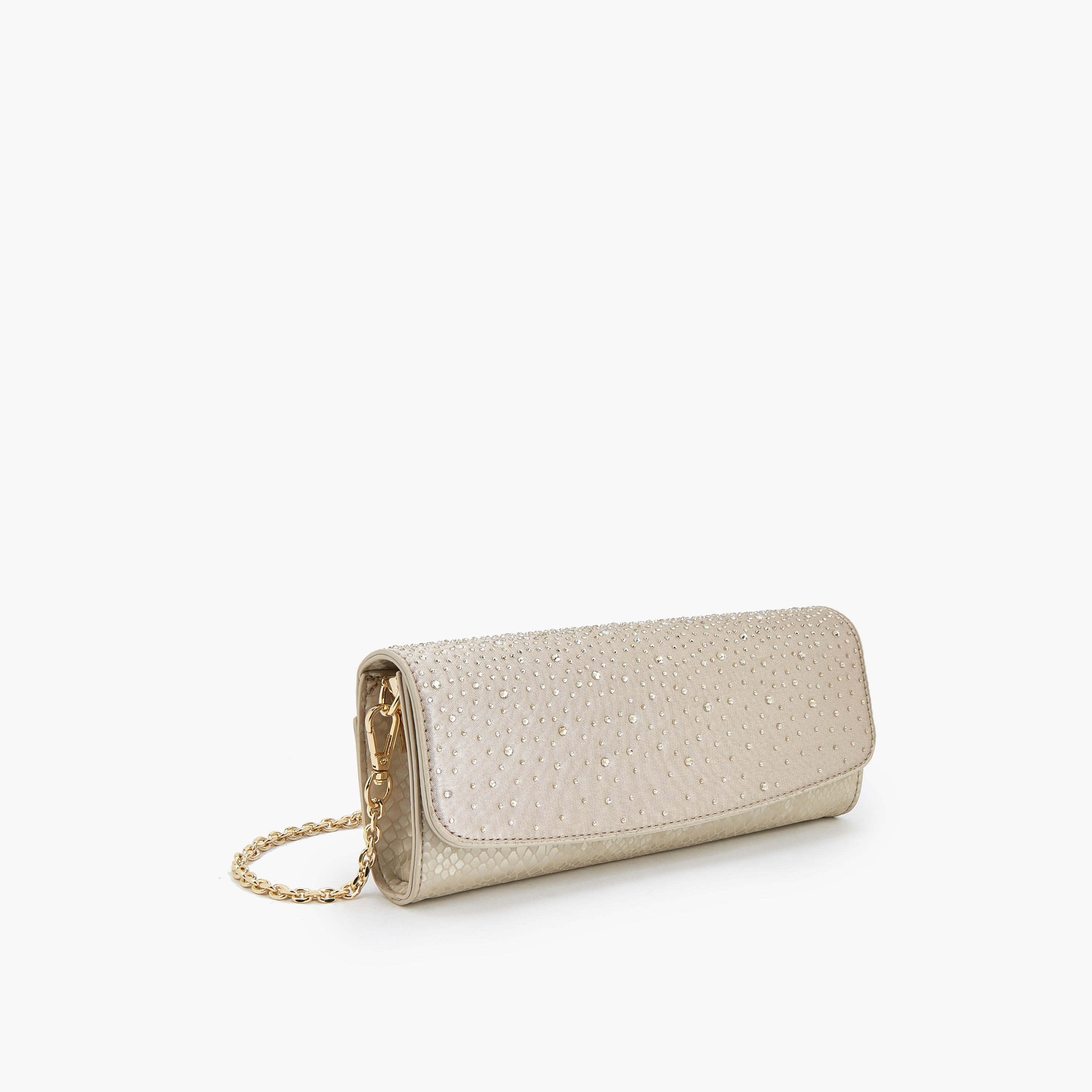 Flora Bella Embellished Clutch with Chain Strap-women-bagsandwallets-handbags-image-3