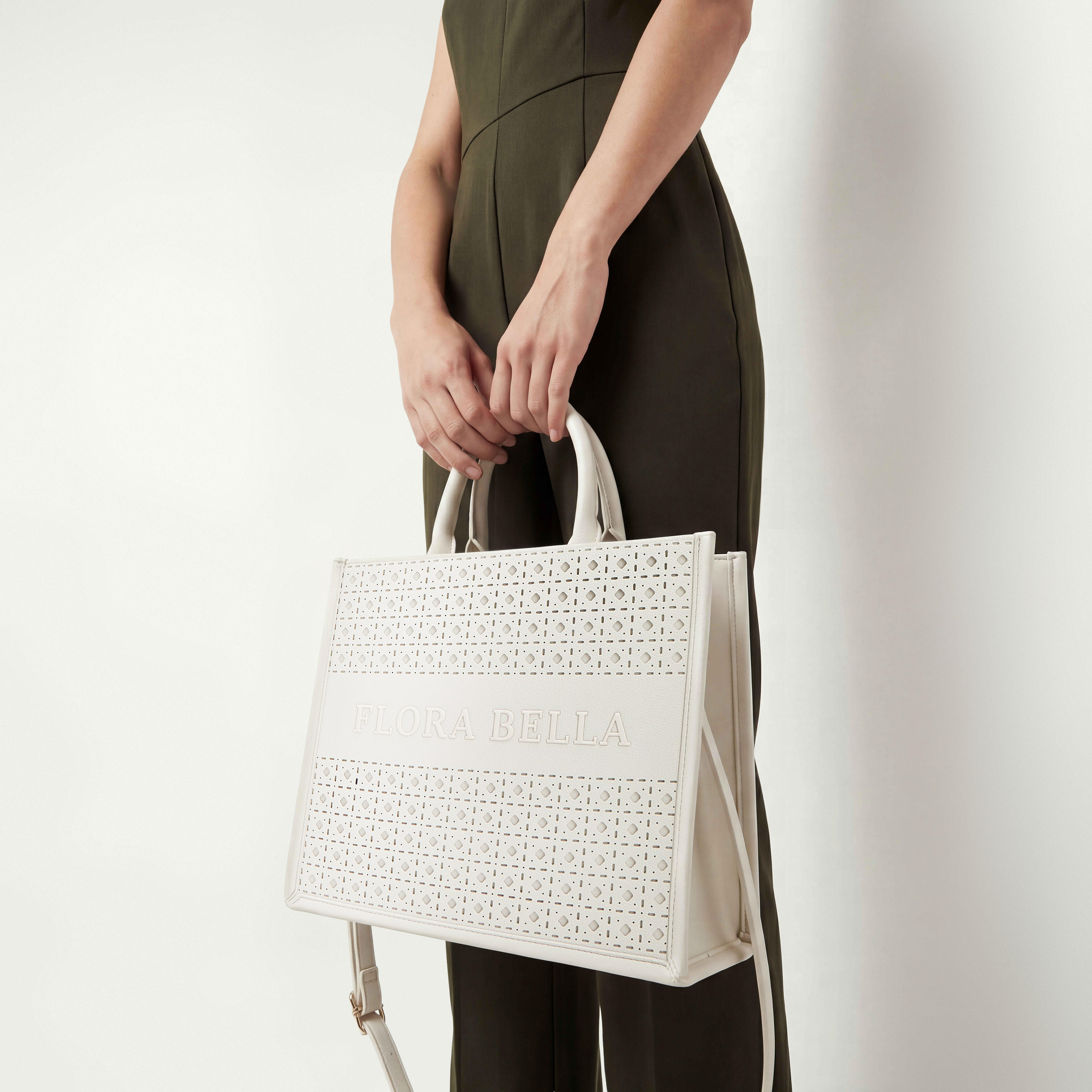 Flora Bella Laser Cut Tote Bag with Detachable Strap-women-bagsandwallets-handbags-image-2