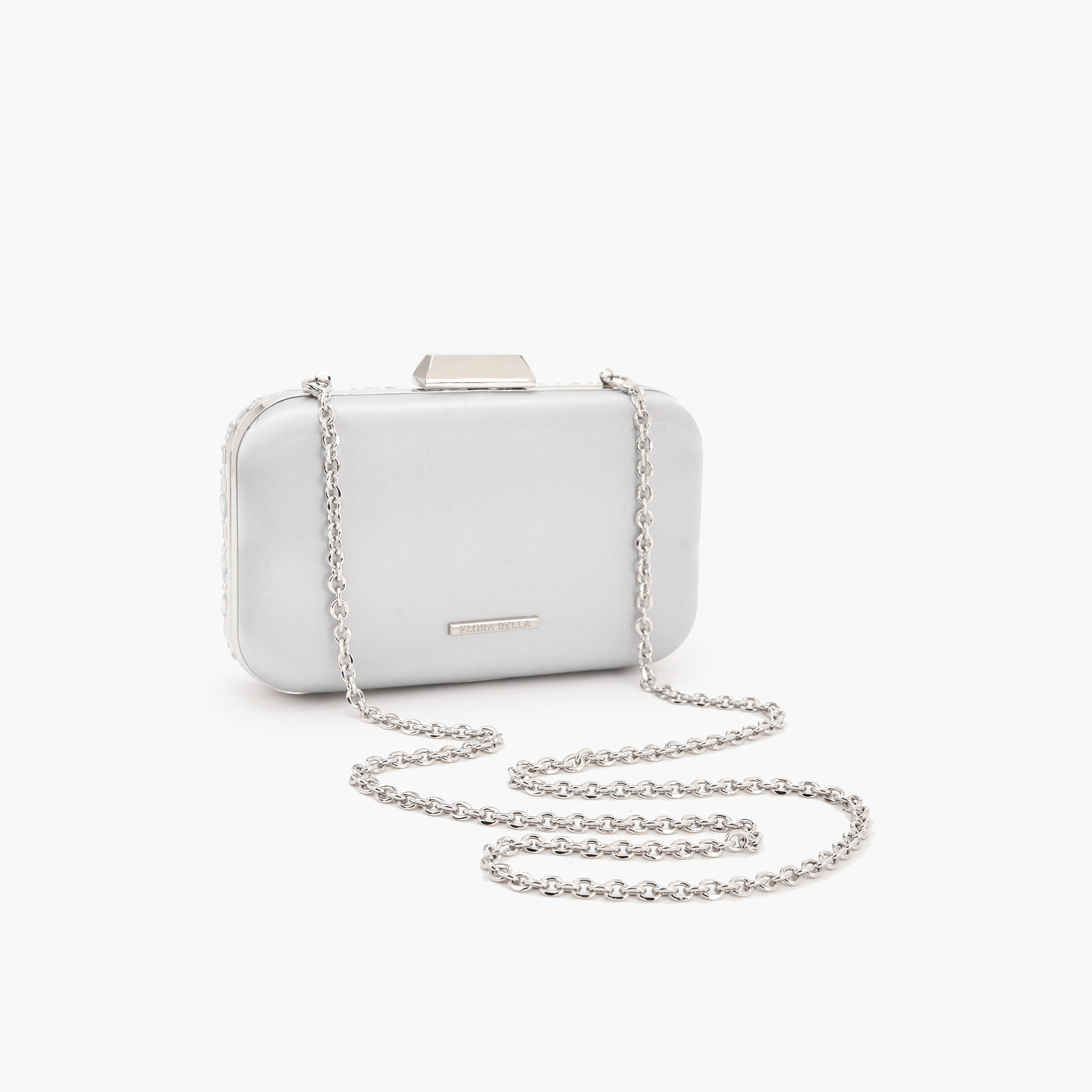 Floral Bella Embellished Clutch with Detachable Chain Strap-women-bagsandwallets-handbags-image-5