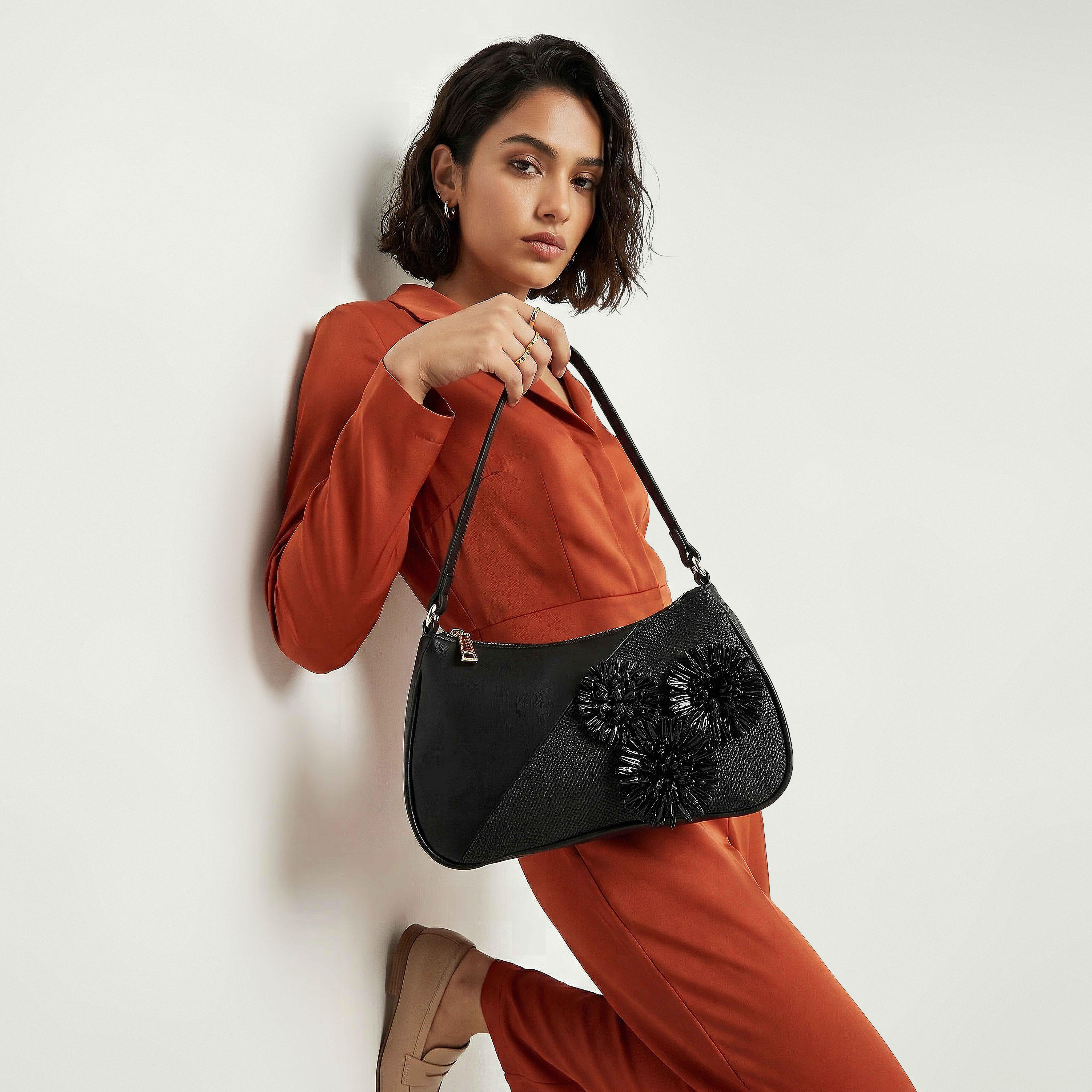 Flora Bella 3D Applique Shoulder Bag with Zip Closure-women-bagsandwallets-handbags-image-2