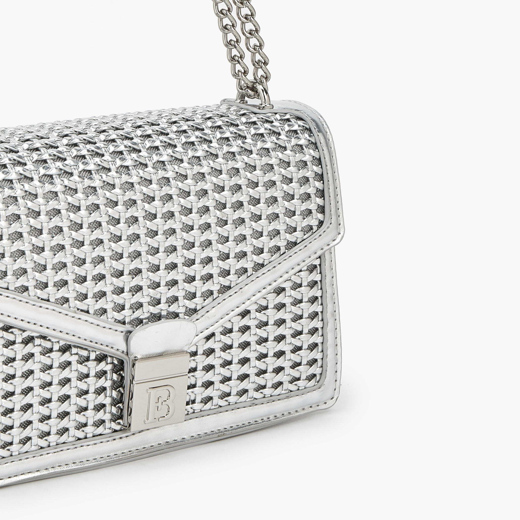 شنطة كروس بودي ميتاليك بارزة الملمس بحزام سلسلة من فلورا بيلا-women-bagsandwallets-handbags-image-5