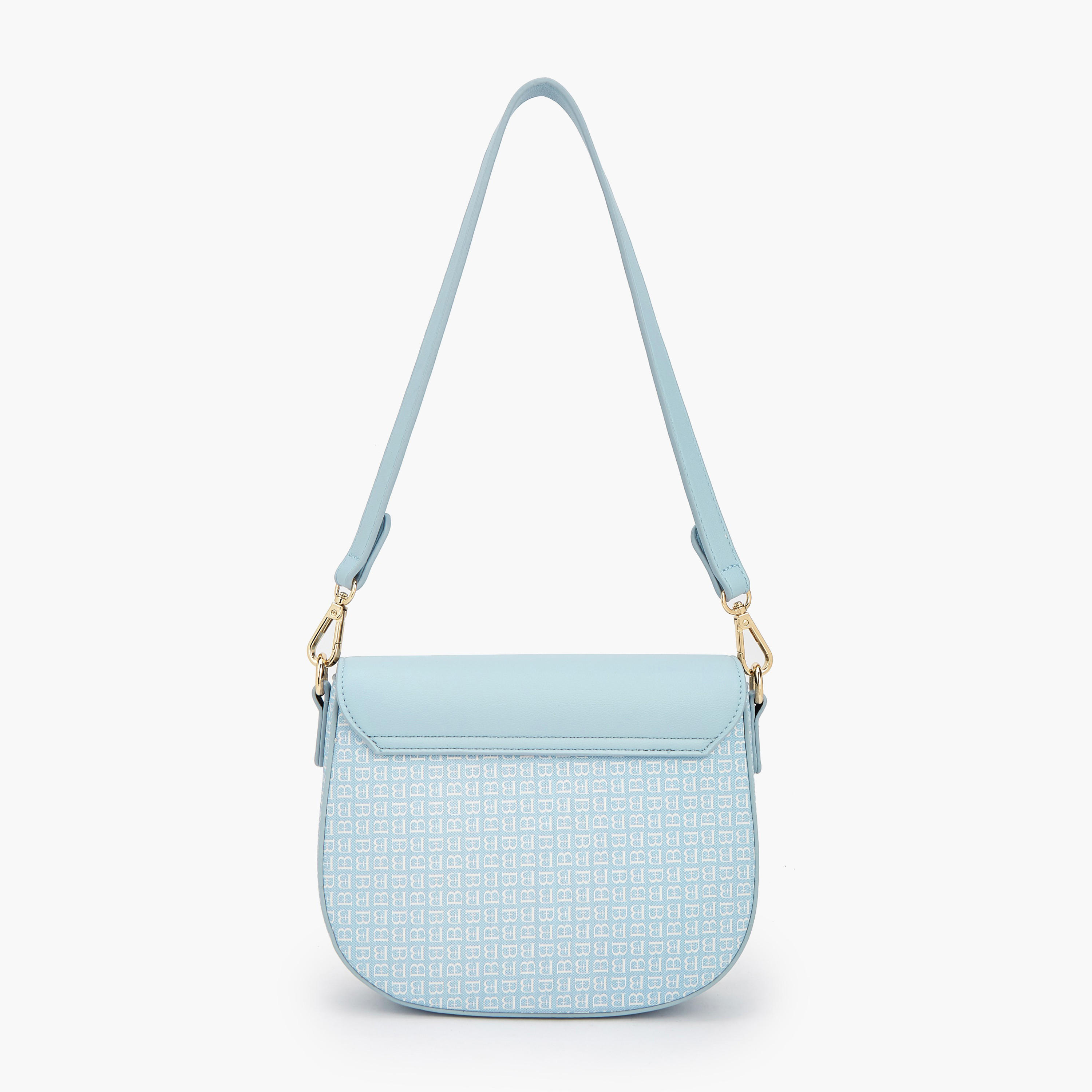 شنطة كتف بطبعات مونوجرام وطية من فلورا بيلا-women-bagsandwallets-handbags-image-5