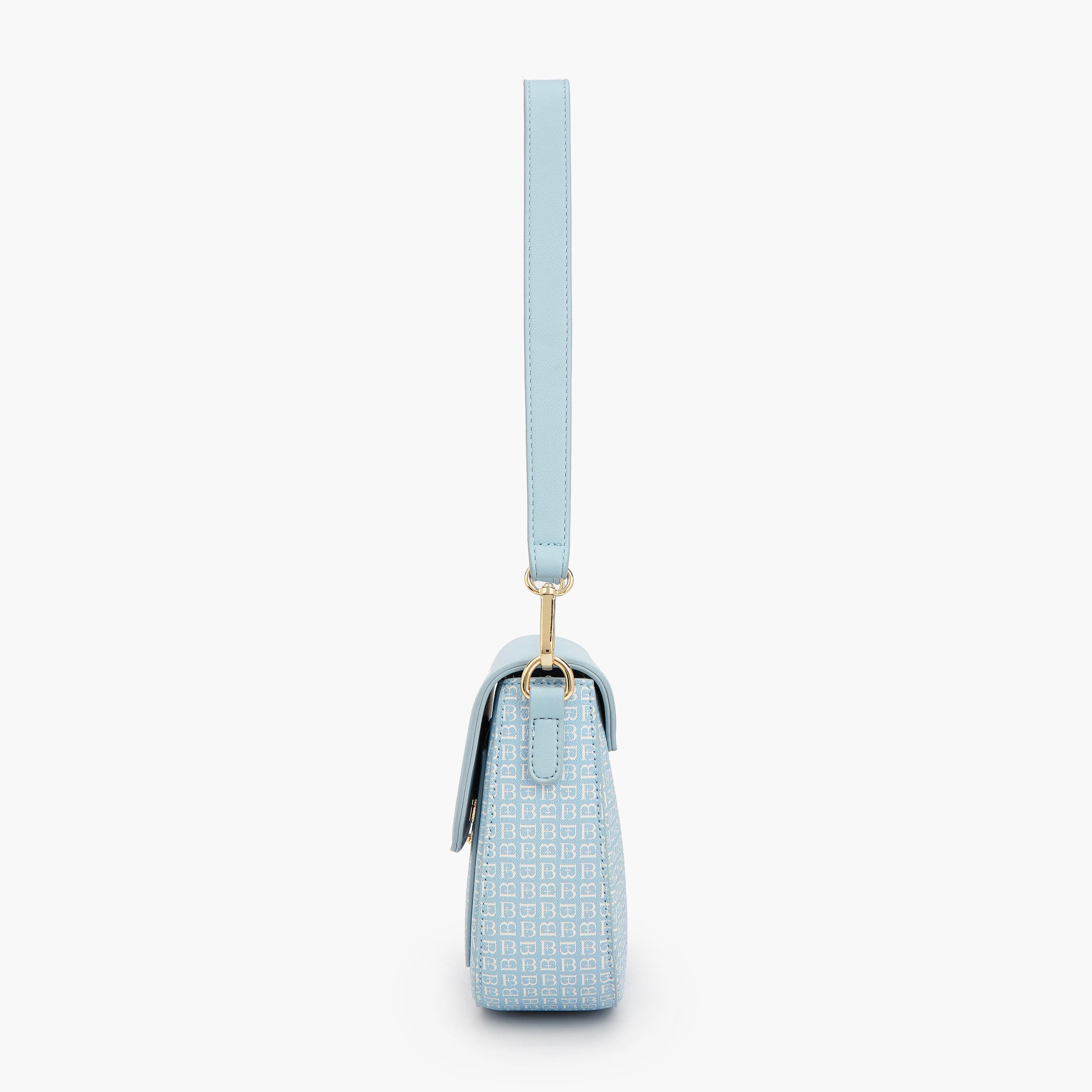 شنطة كتف بطبعات مونوجرام وطية من فلورا بيلا-women-bagsandwallets-handbags-image-6