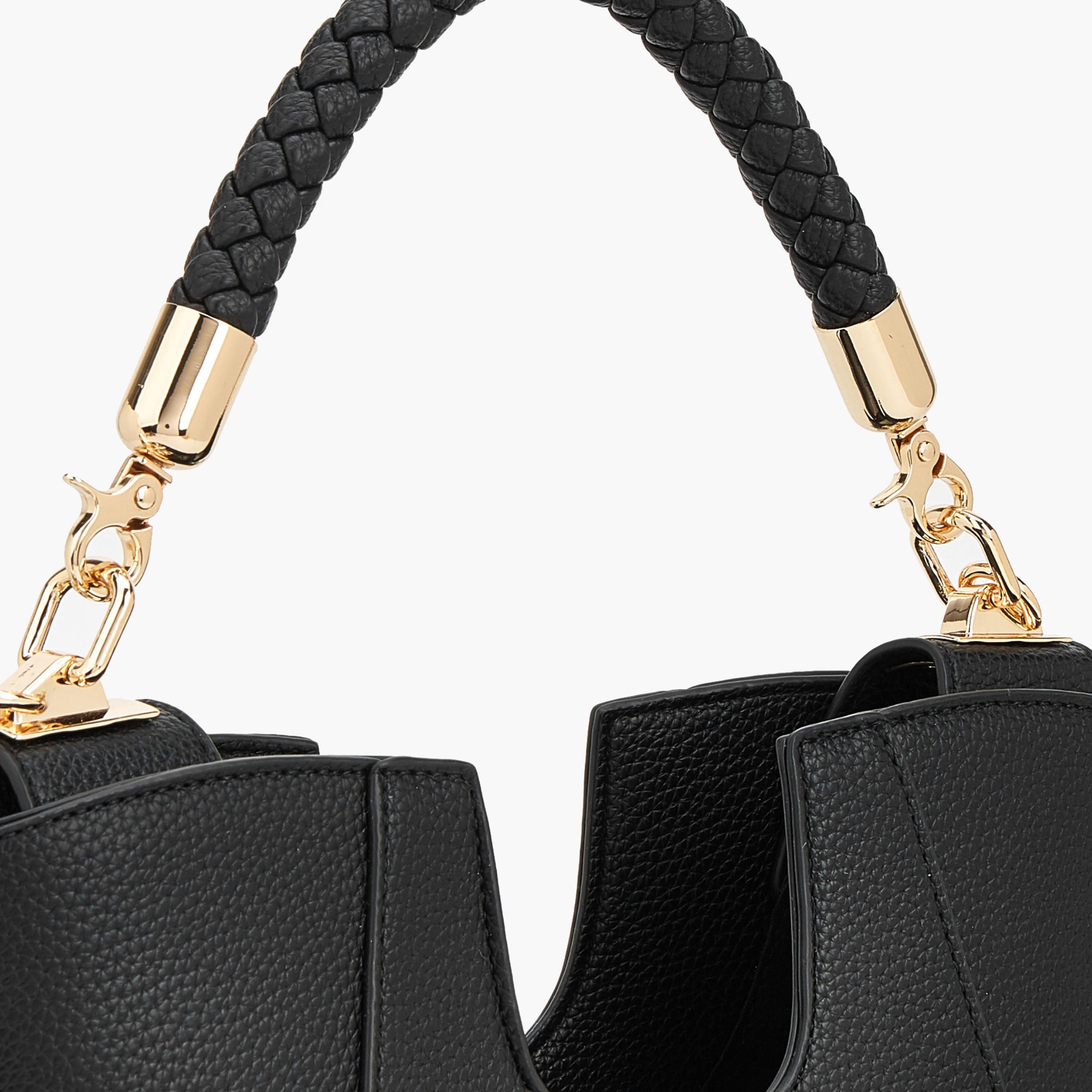 شنطة ساتشيل بارزة الملمس بمقبض مجدول من فلورا بيلا-women-bagsandwallets-handbags-image-5