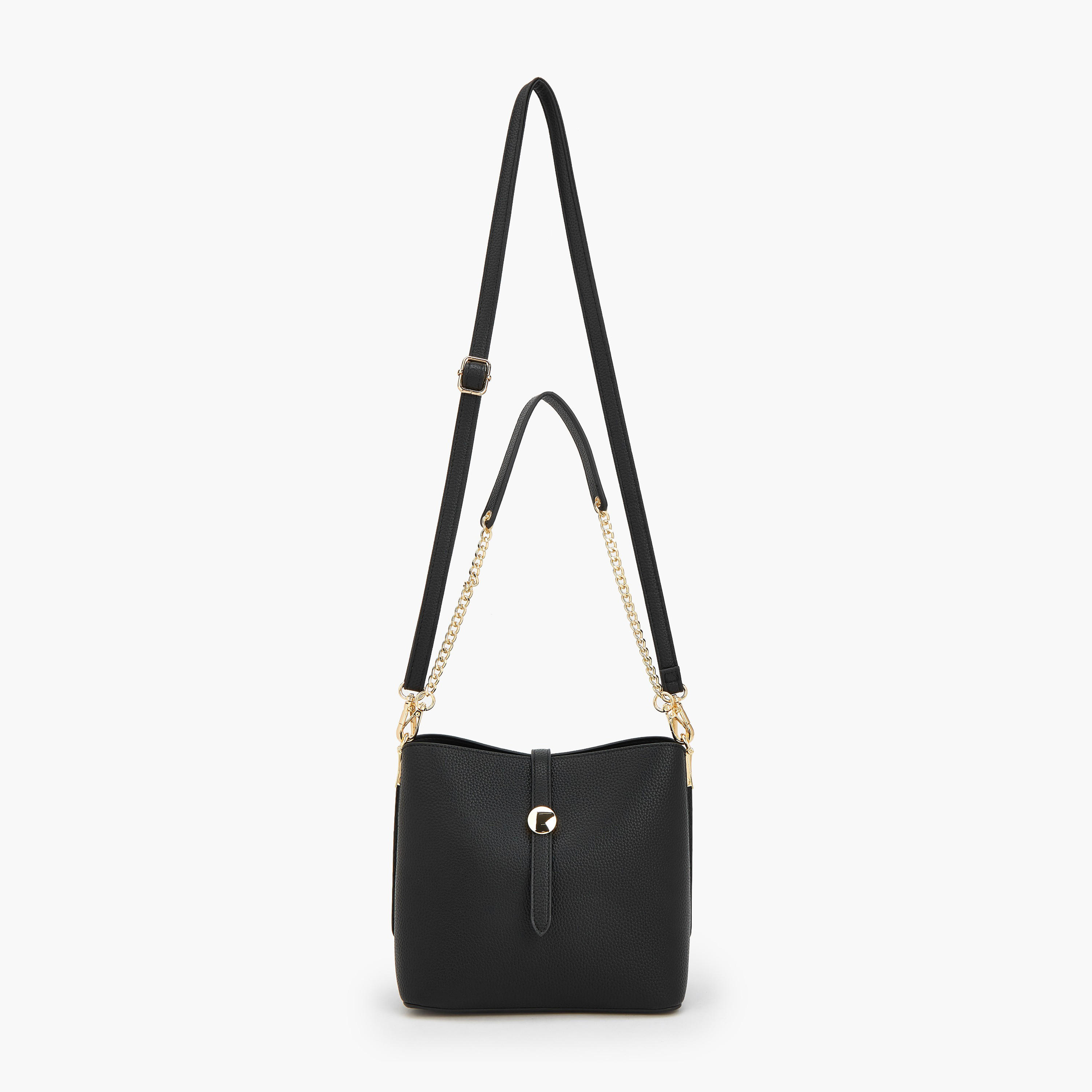 شنطة دلو سادة بحزام كتف قابل للفصل من فلورا بيلا-women-bagsandwallets-handbags-image-3
