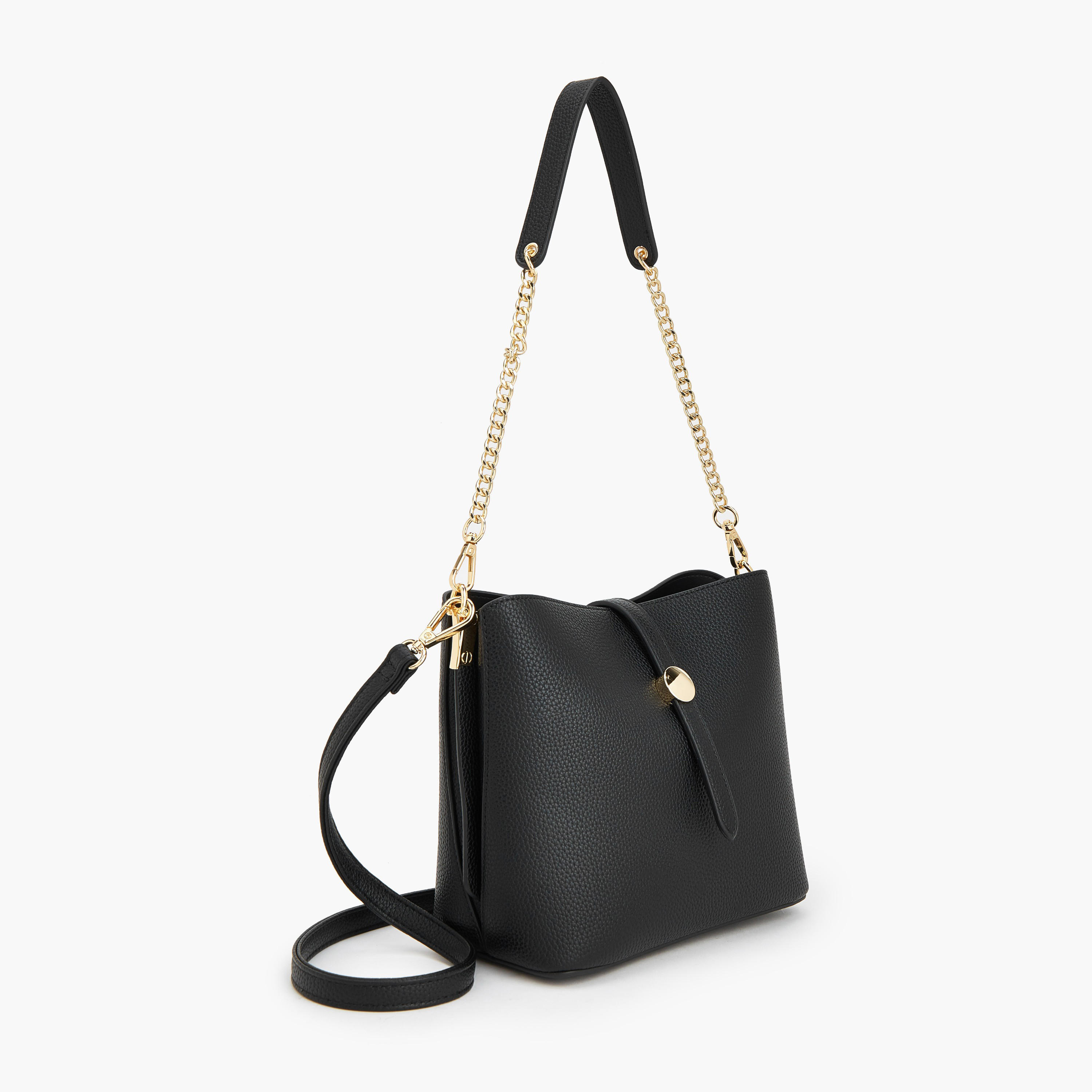 شنطة دلو سادة بحزام كتف قابل للفصل من فلورا بيلا-women-bagsandwallets-handbags-image-4