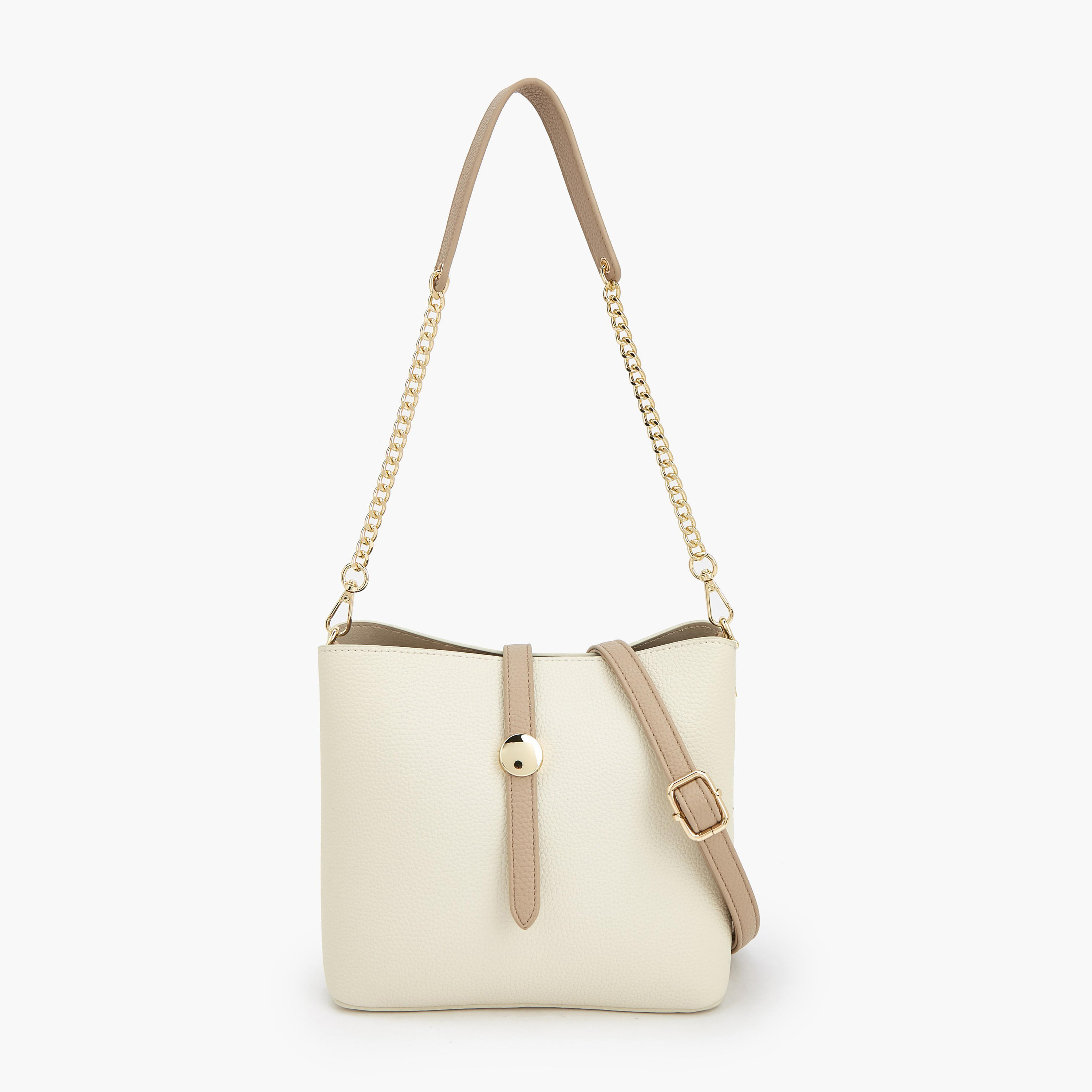 Flora Bella Solid Bucket Bag with Detachable Shoulder Strap-women-bagsandwallets-handbags-image-1