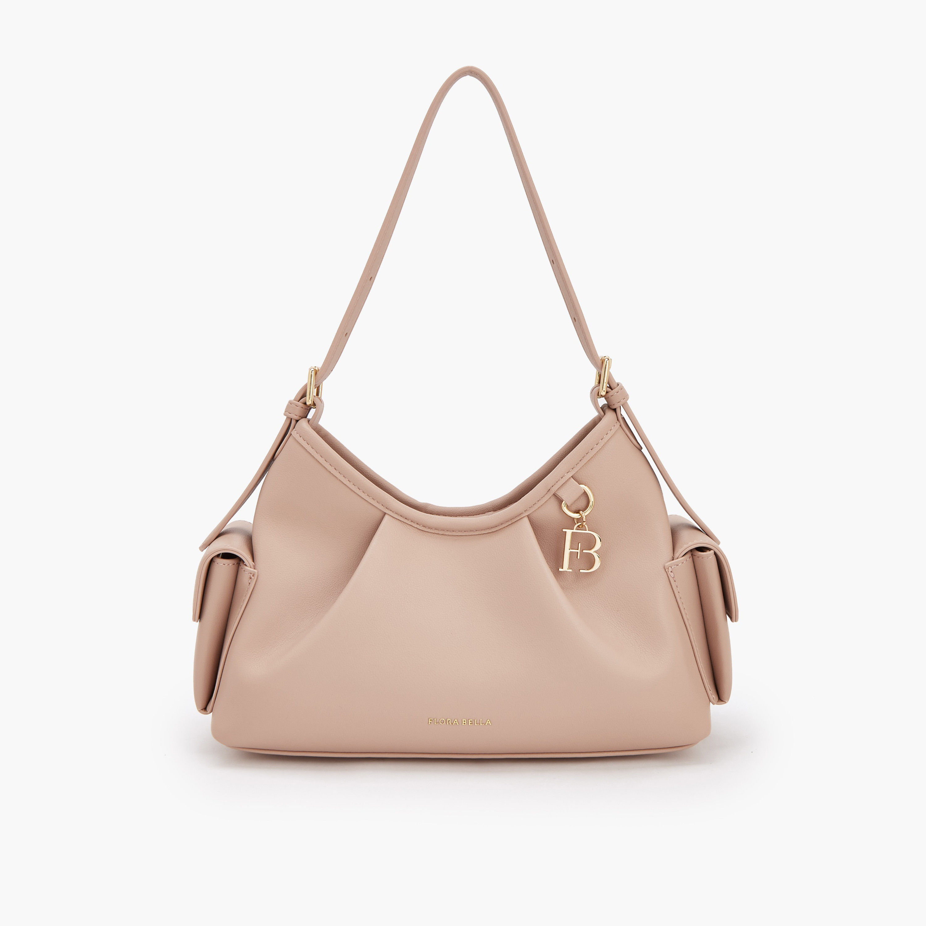 Flora Bella Solid Shoulder Bag with Adjustable Strap-women-bagsandwallets-handbags-image-1