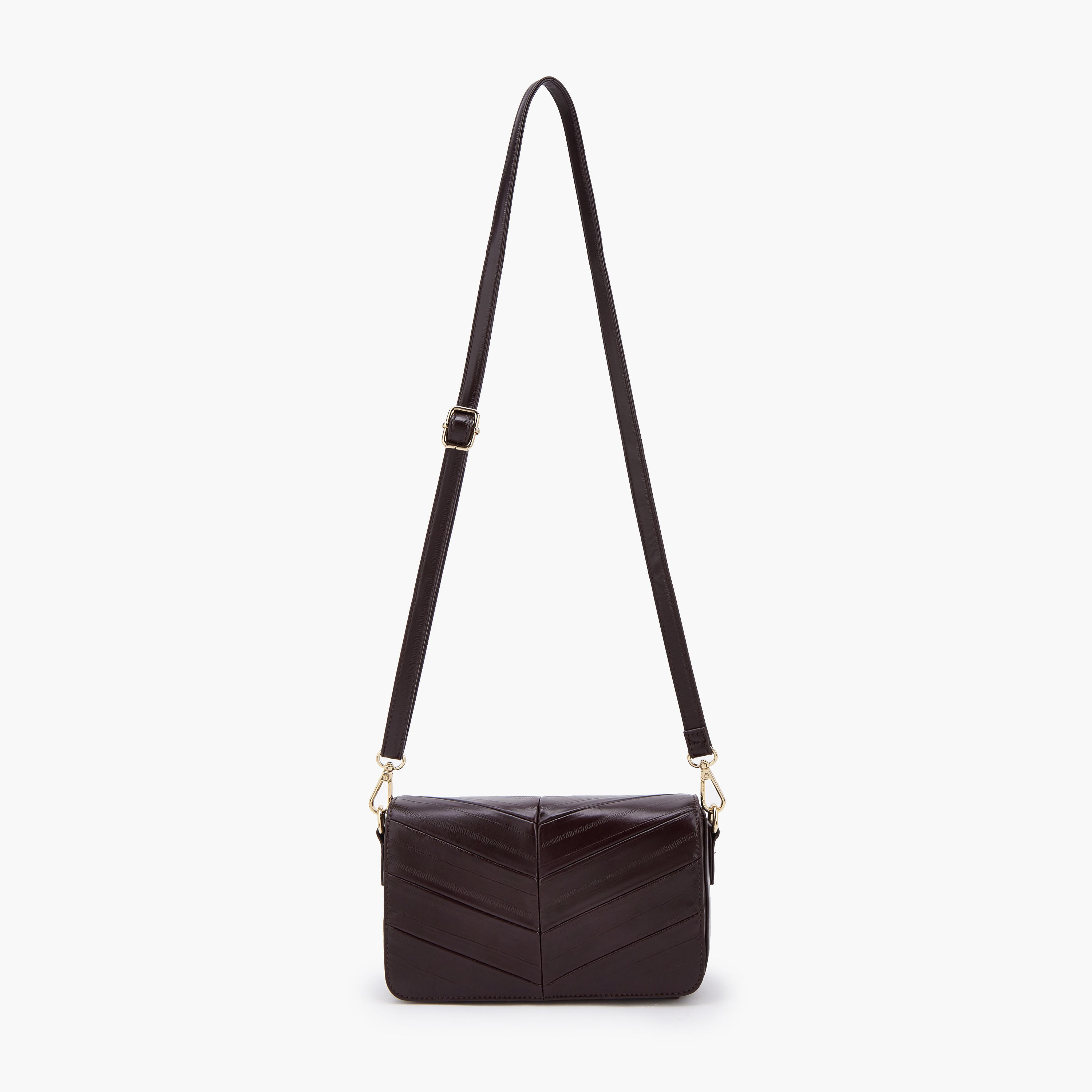 شنطة كروس بودي بارزة الملمس بحزام قابل للتعديل من فلورا بيلا-women-bagsandwallets-handbags-image-2