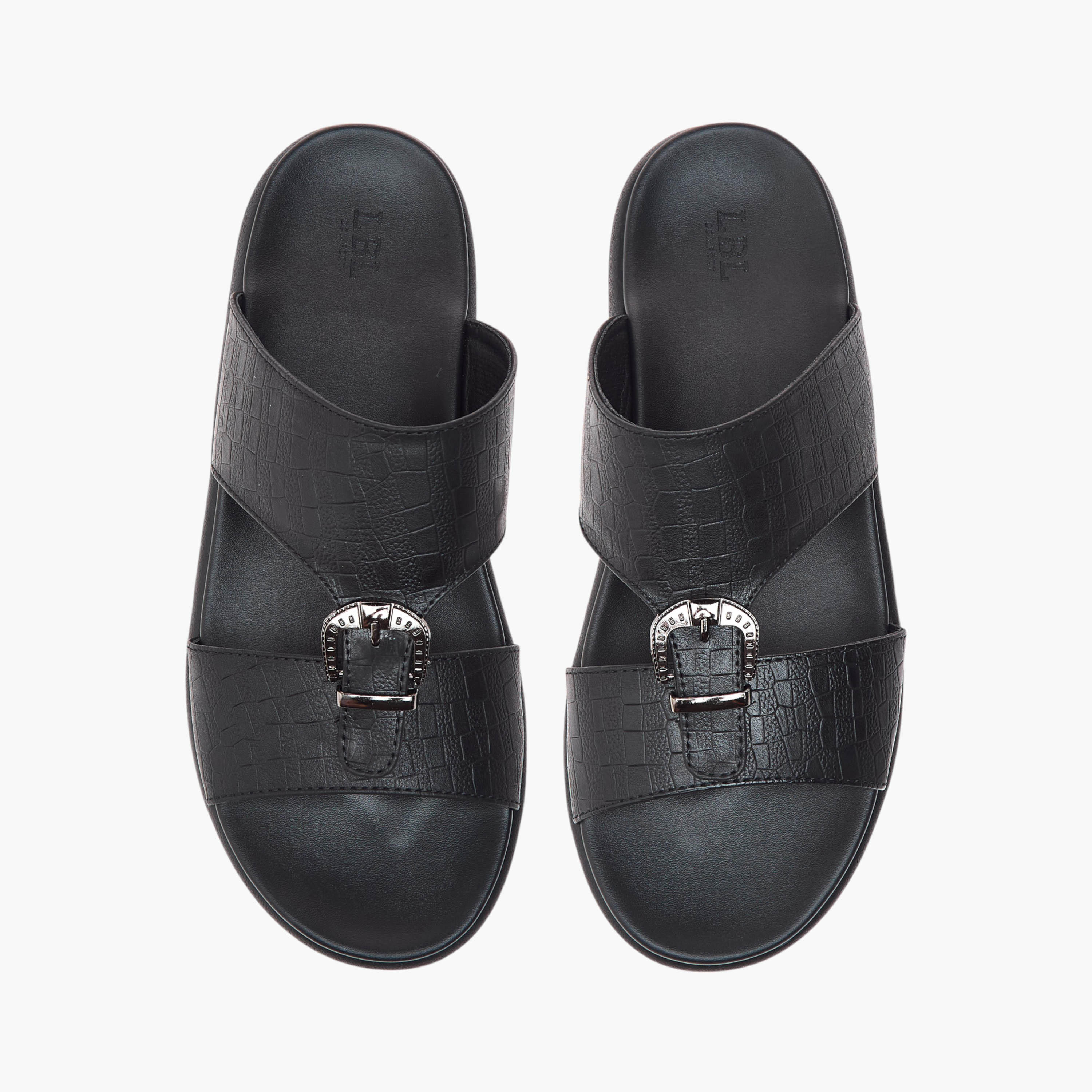 LBL by Shoexpress Buckle Accent Slip-On Arabic Sandals-men-shoes-sandals-image-1