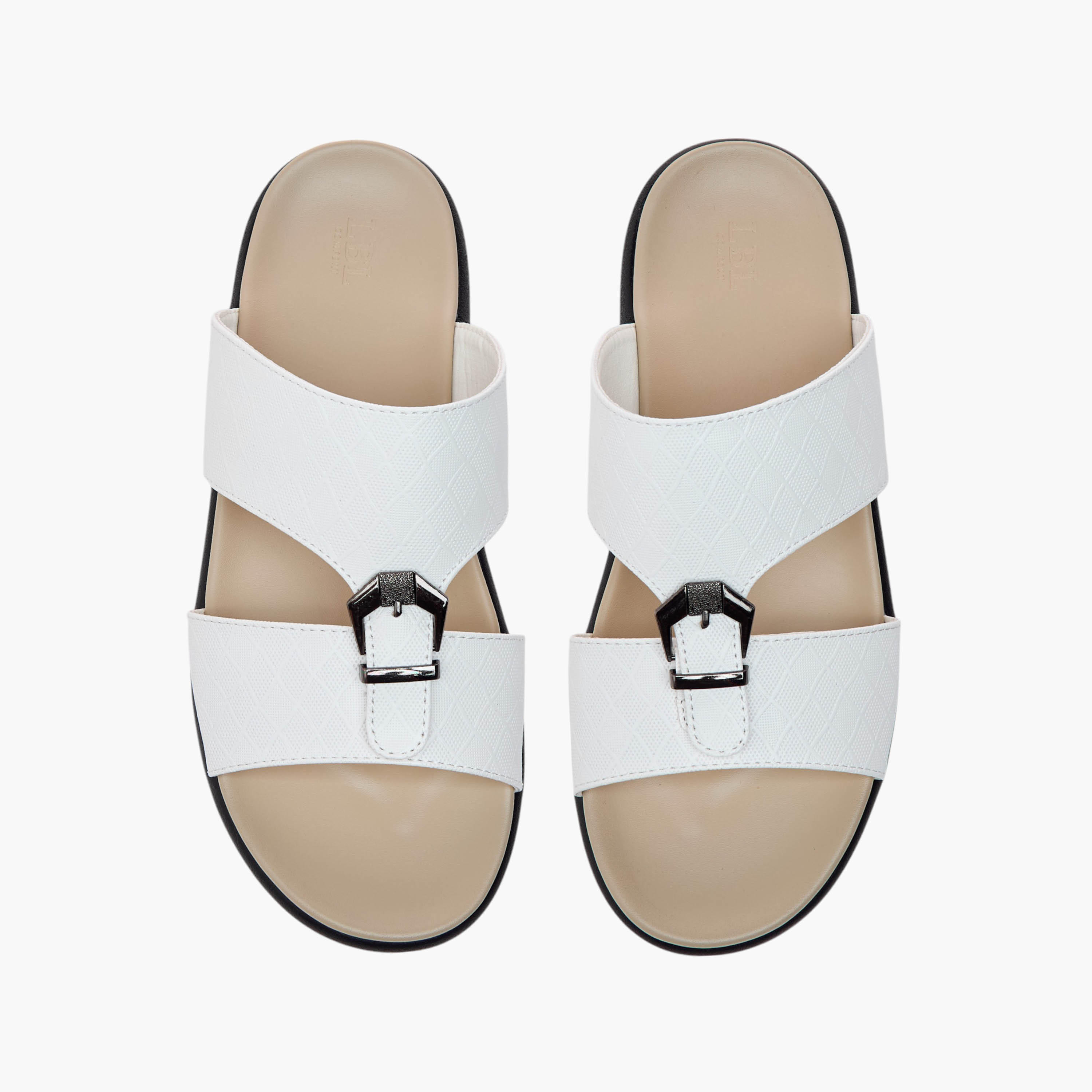 صندل عربي سهل الارتداء بزينة إبزيم من أل بي أل من شو إكسبريس-men-shoes-sandals-image-1