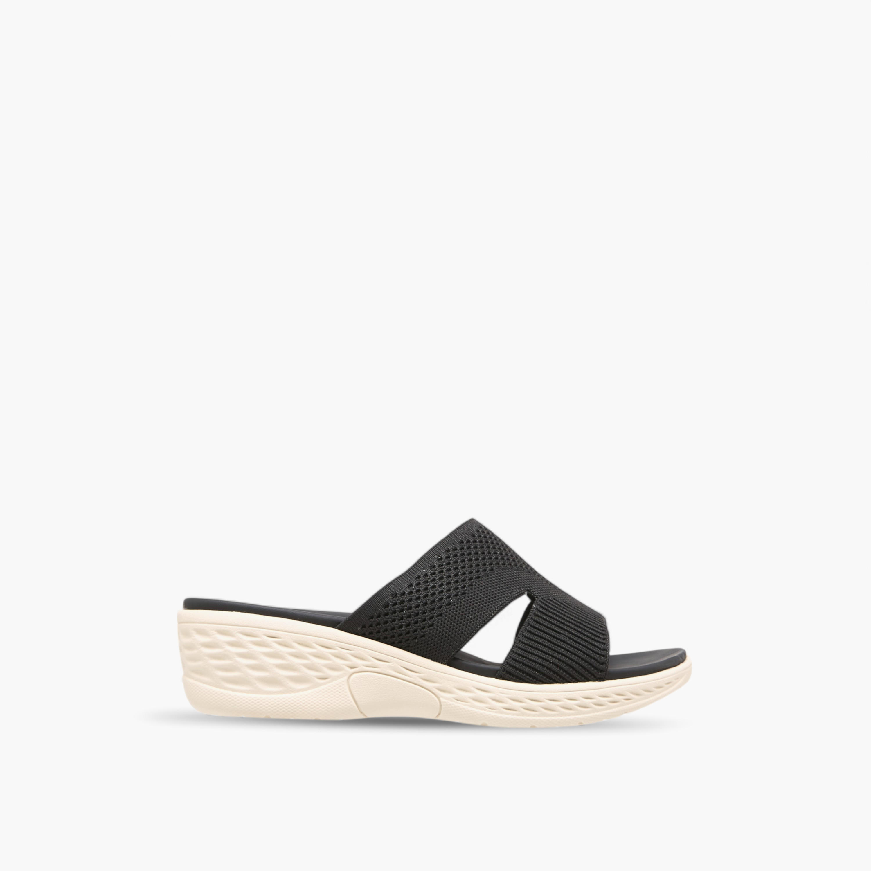 Flora Bella Textured Slip-On Sandals with Wedge Heels-women-shoes-sandals-heeled-image-3