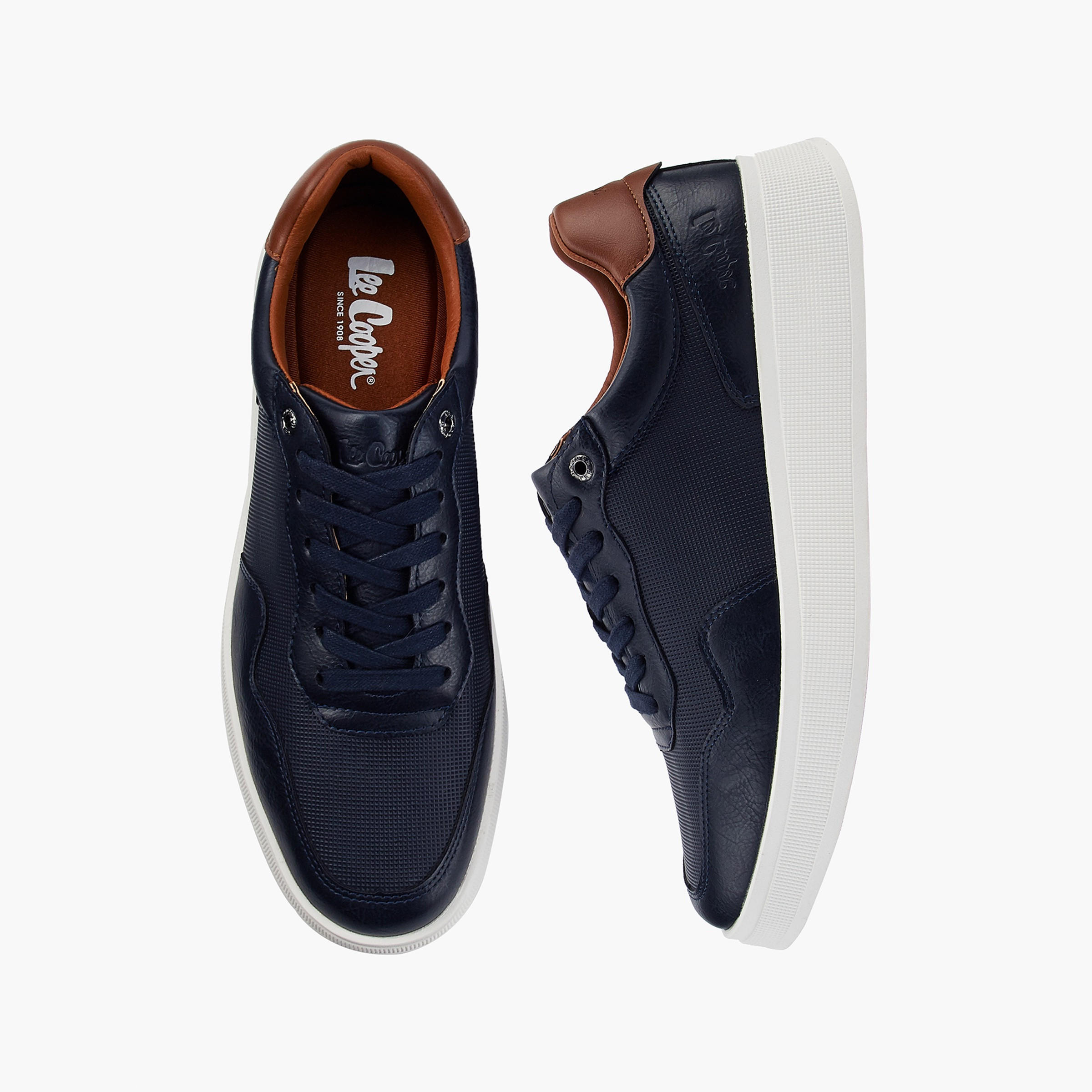 Lee Cooper Men's Lace-Up Sneakers-men-shoes-sneakers-image-1