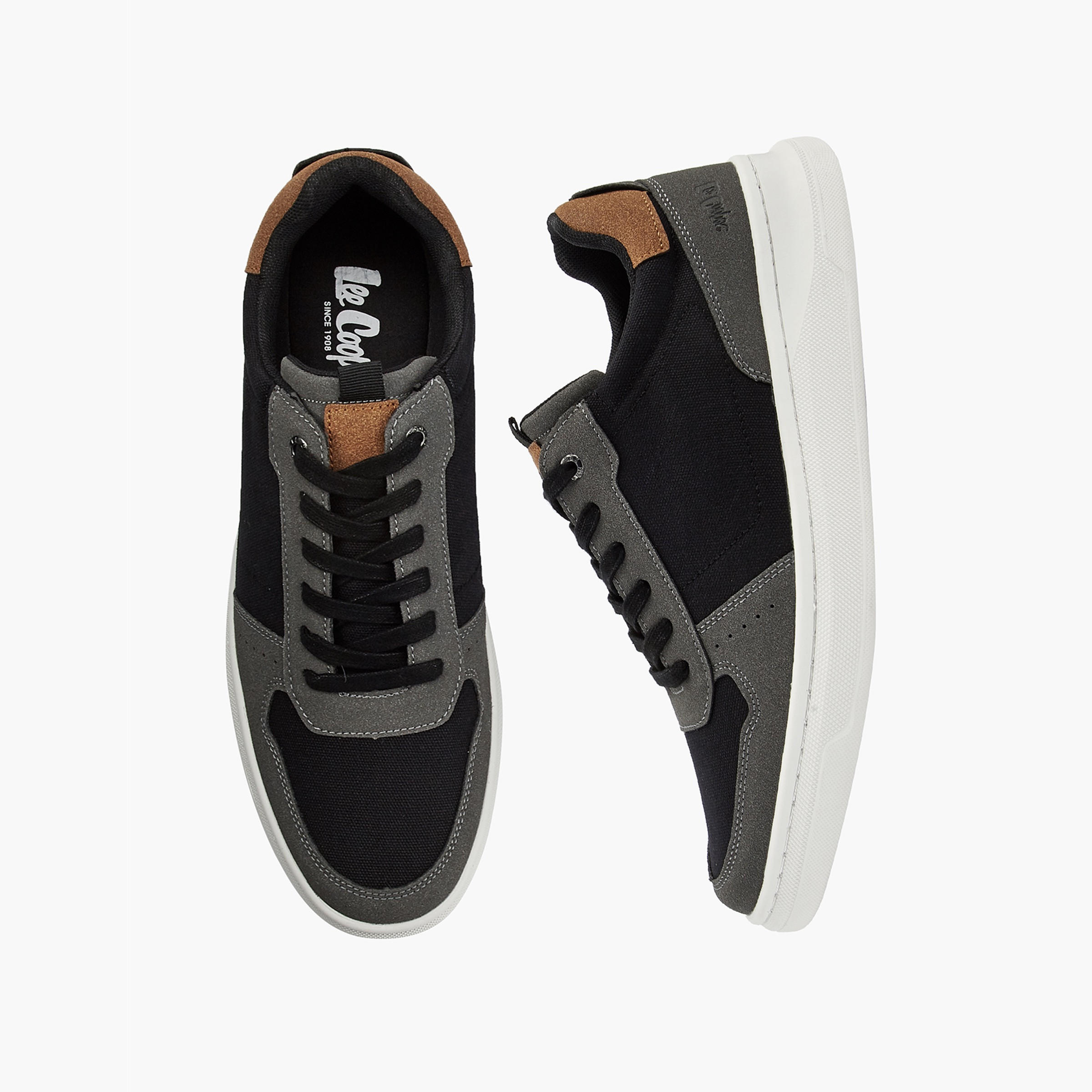 Lee Cooper Men's Lace-Up Sneakers-men-shoes-sneakers-image-1