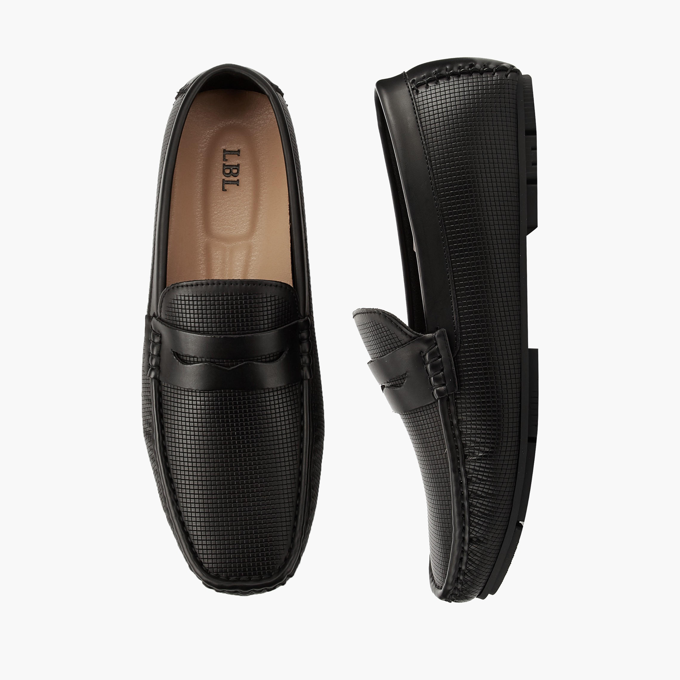 LBL by Shoexpress Men Waffle Textured Loafers-men-shoes-loafersandmoccasins-image-1