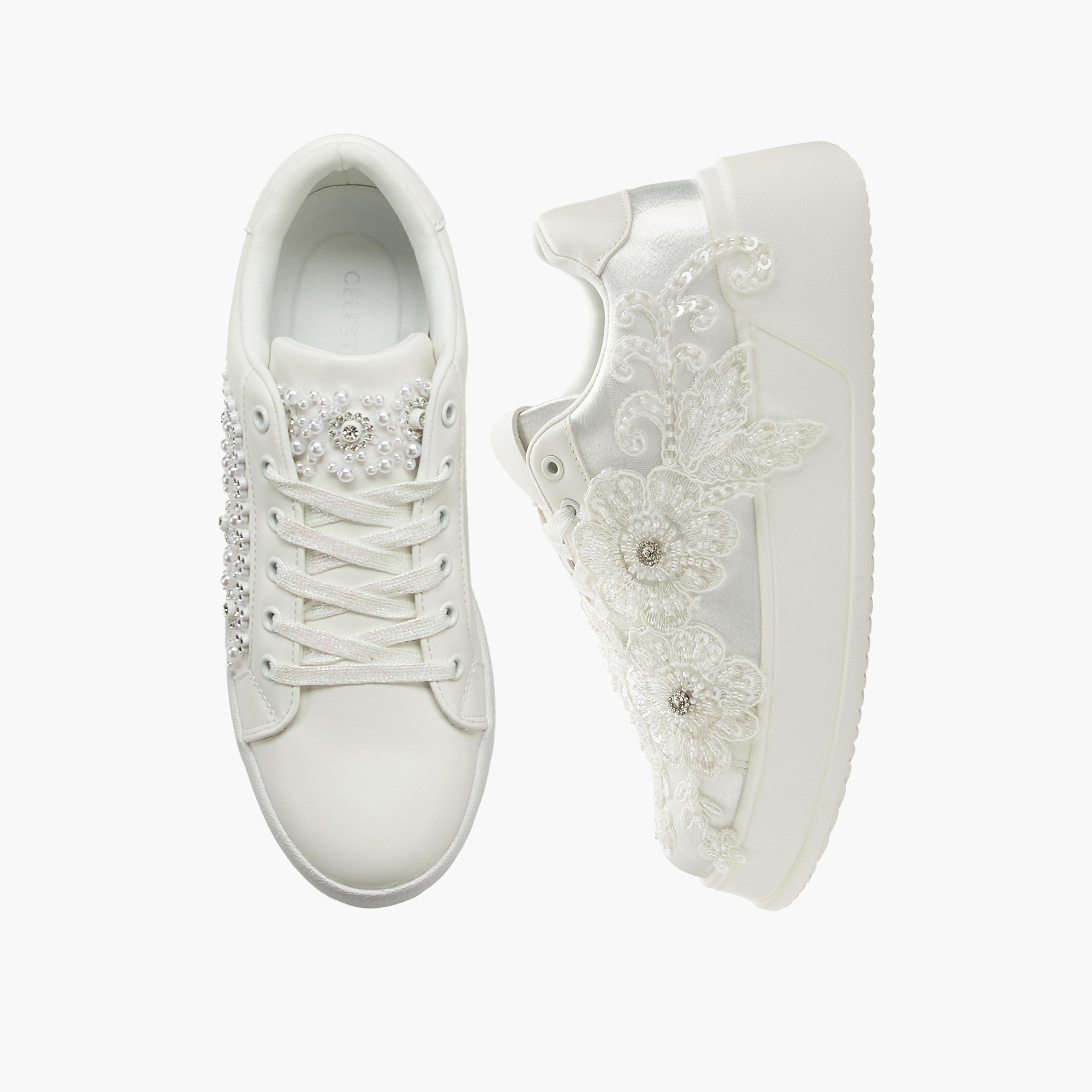 Celeste Women Floral Embellished Sneakers-women-shoes-sneakers-image-1