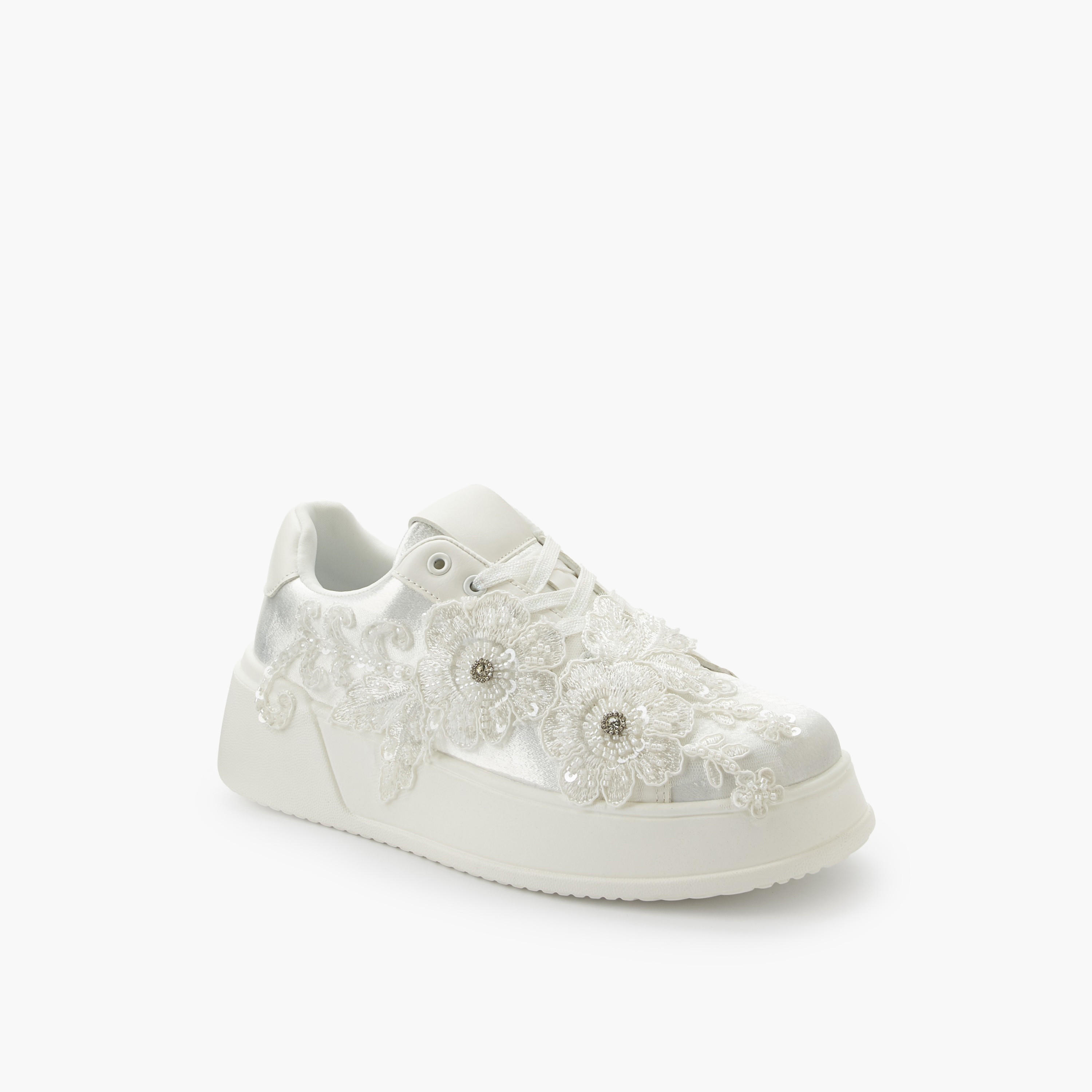 Celeste Women Floral Embellished Sneakers-women-shoes-sneakers-image-2